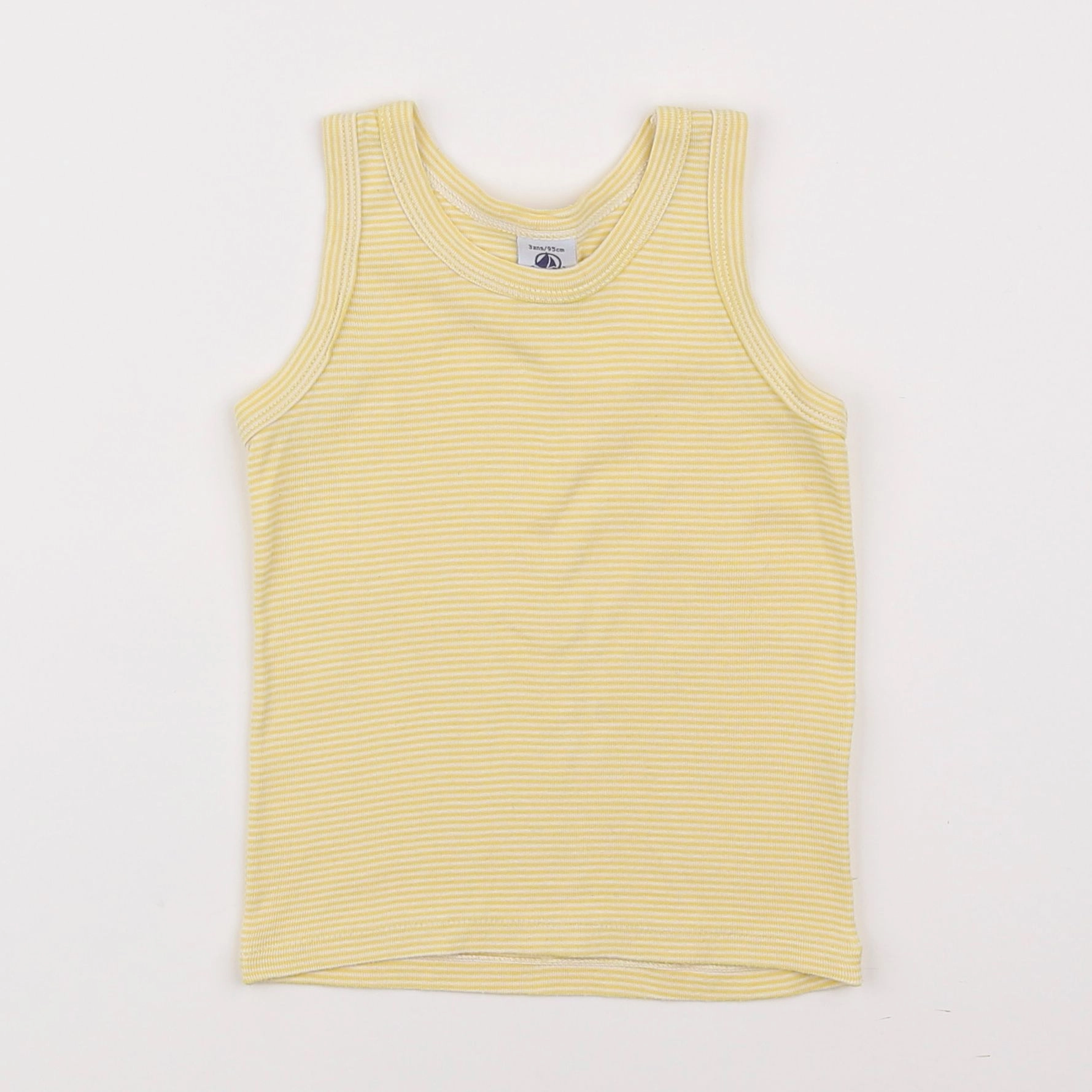 Petit Bateau - maillot de corps jaune - 3 ans