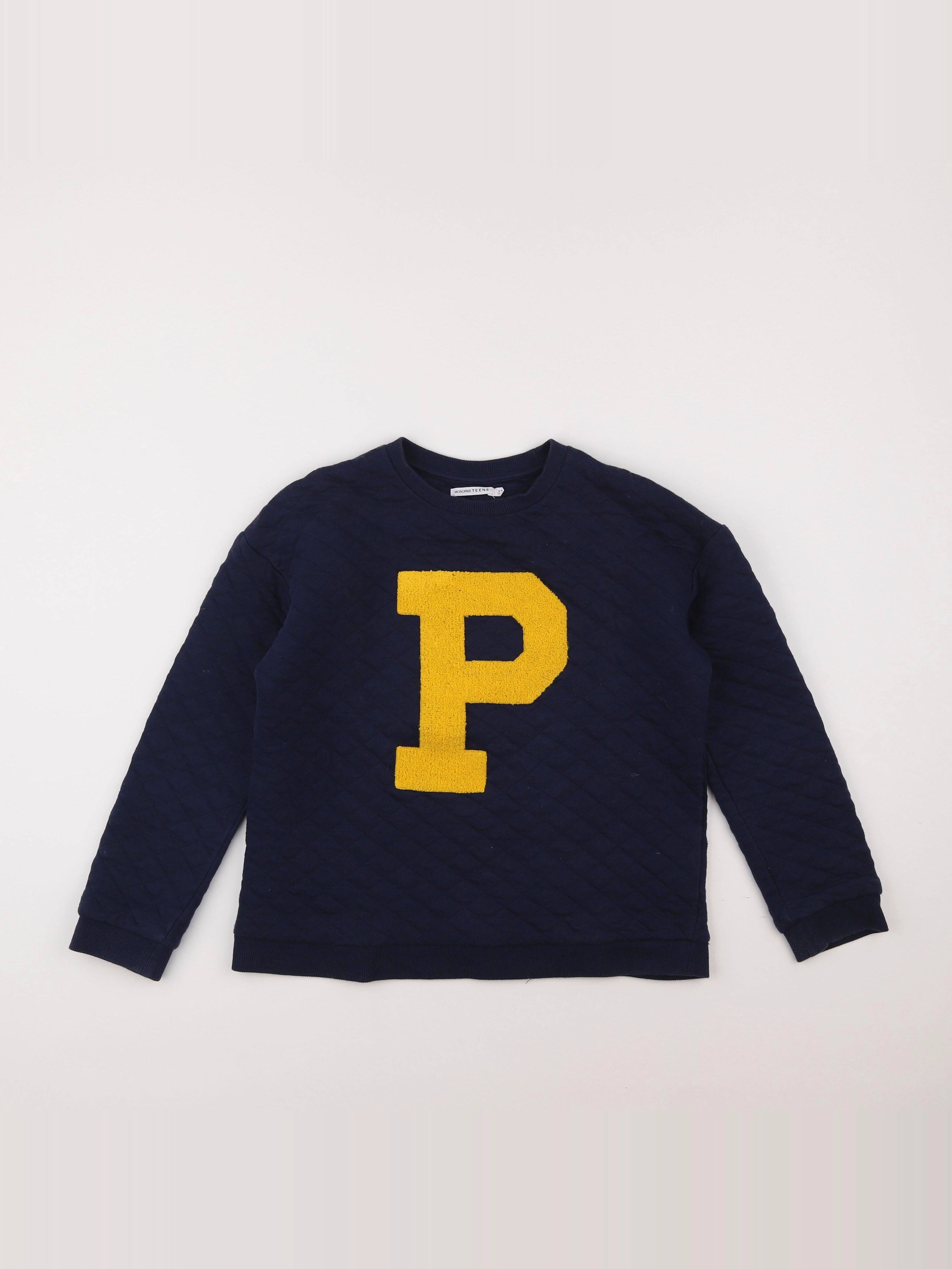 Monoprix - sweat bleu - 12 ans
