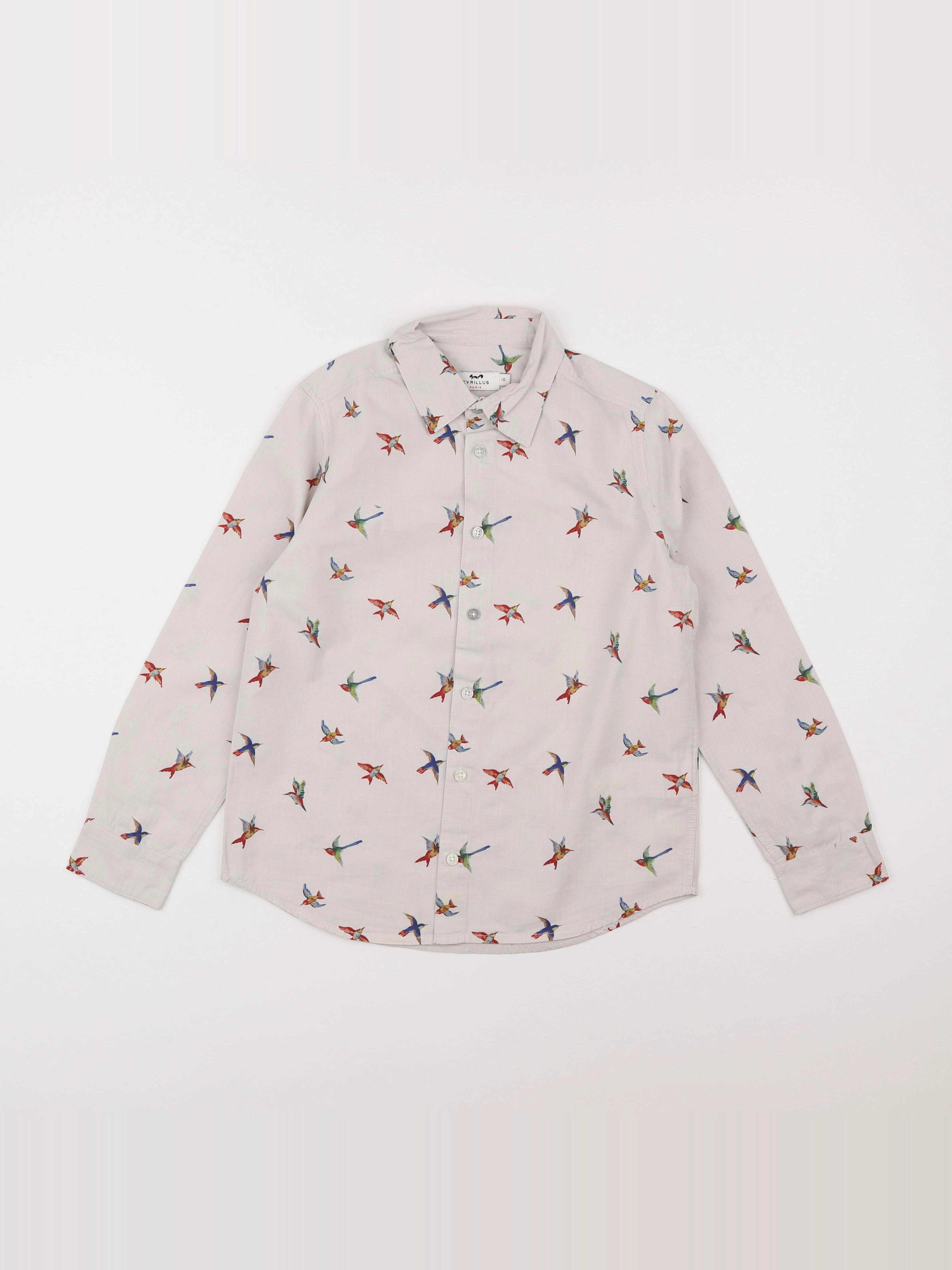 Cyrillus - chemise beige - 10 ans