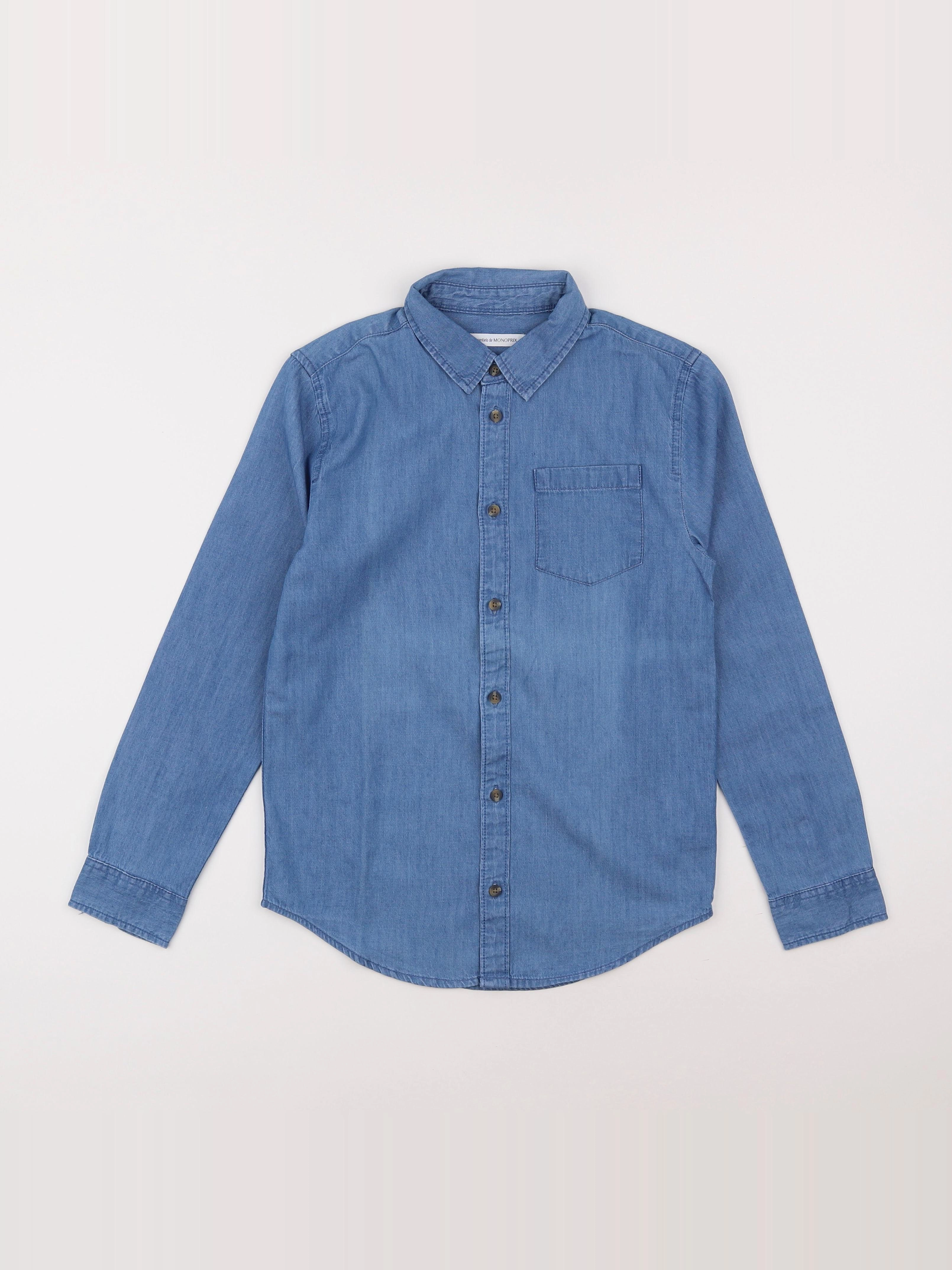 Monoprix - chemise bleu - 10 ans