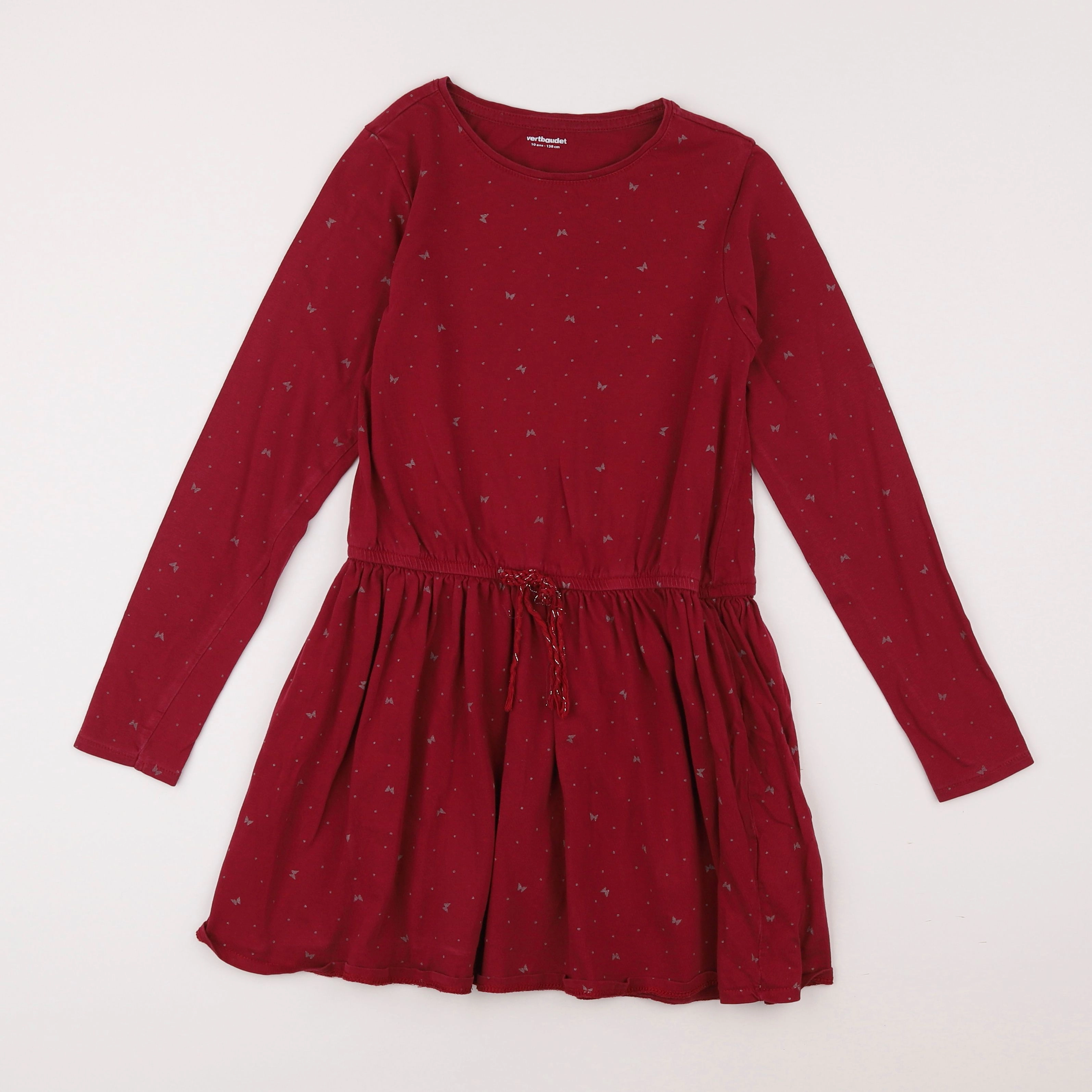 Vertbaudet - robe rouge - 10 ans