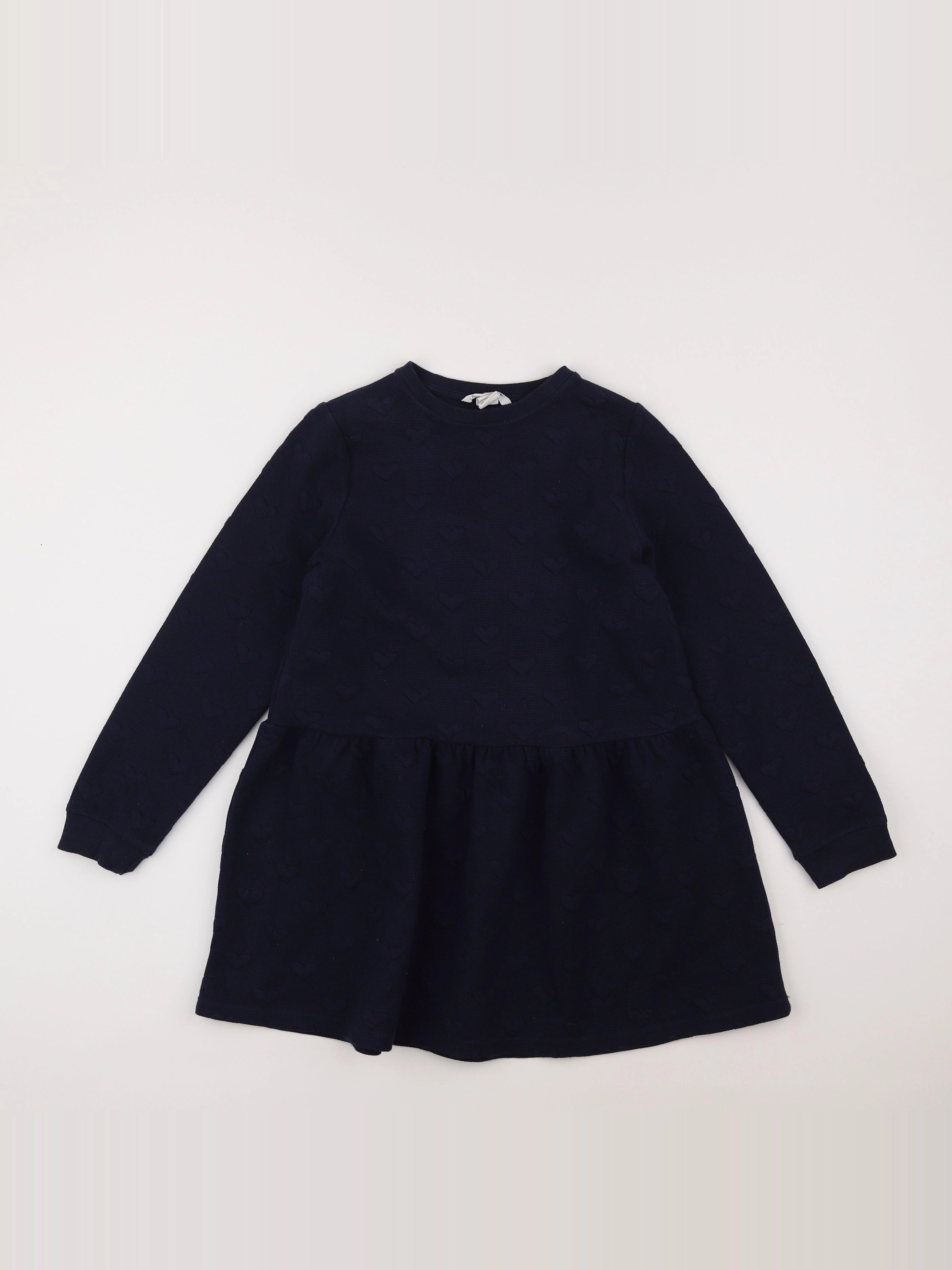 H&M - robe bleu - 8/10 ans