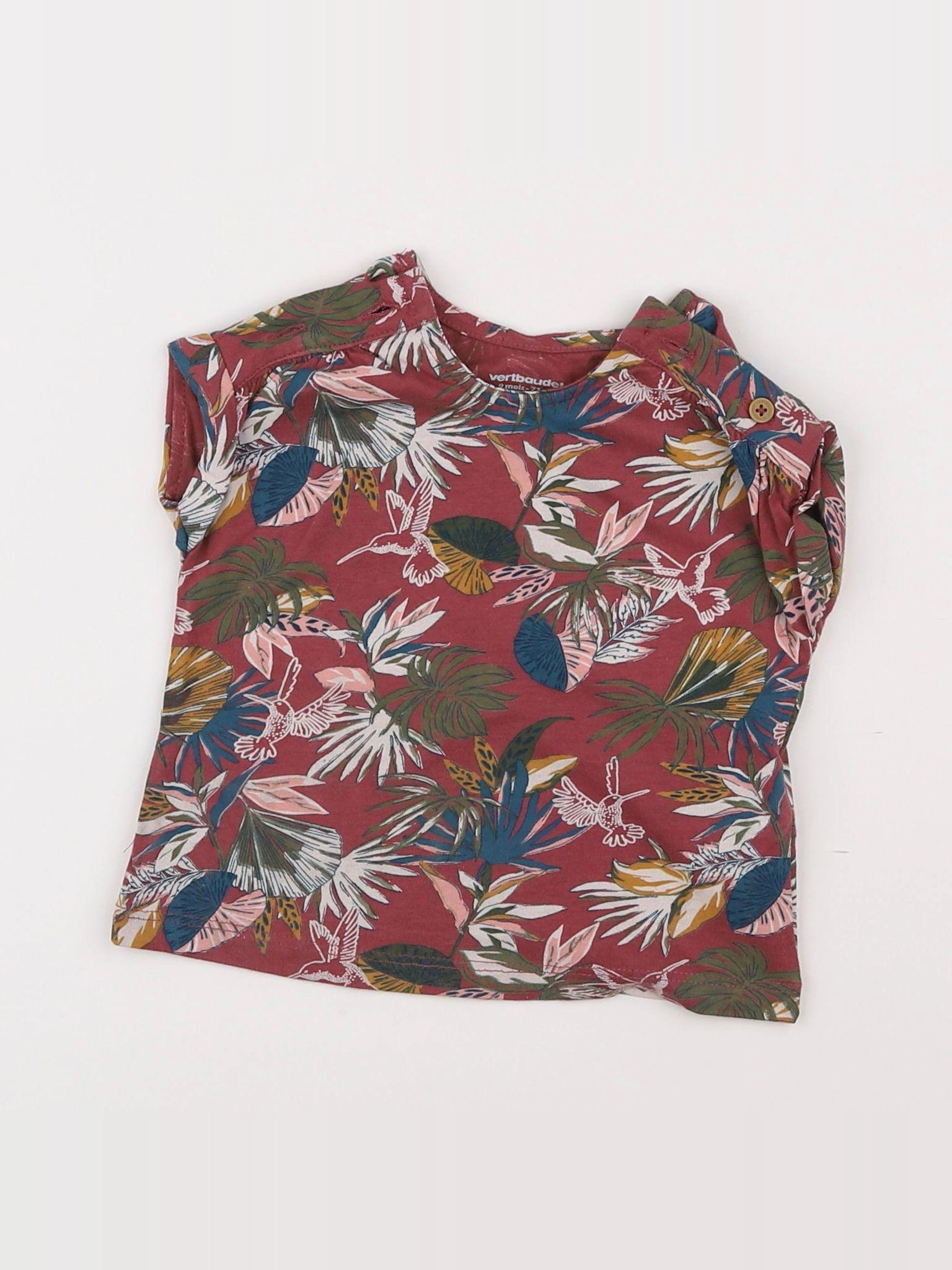 Vertbaudet - tee-shirt multicolore - 9 mois