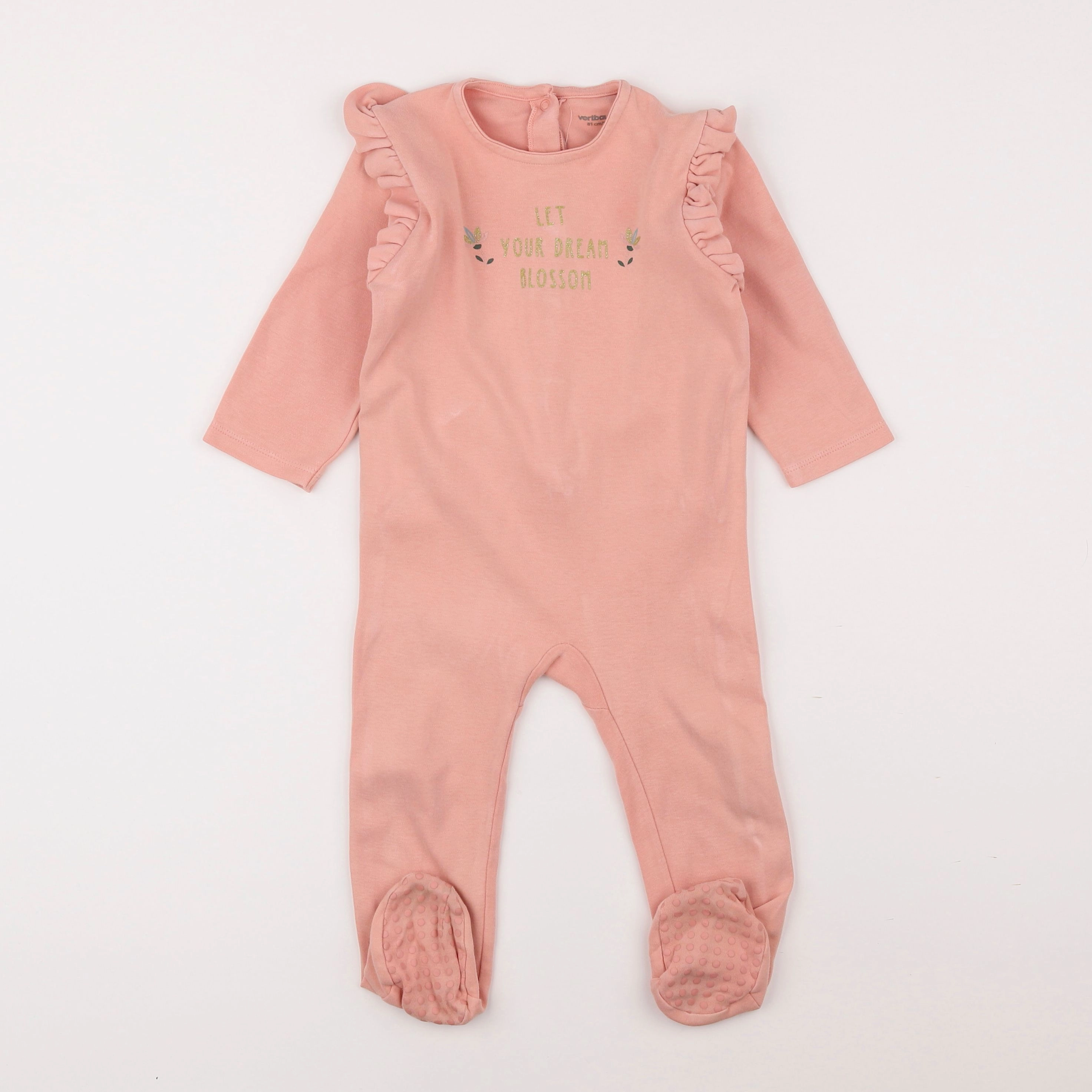 Vertbaudet - pyjama coton rose - 18 mois