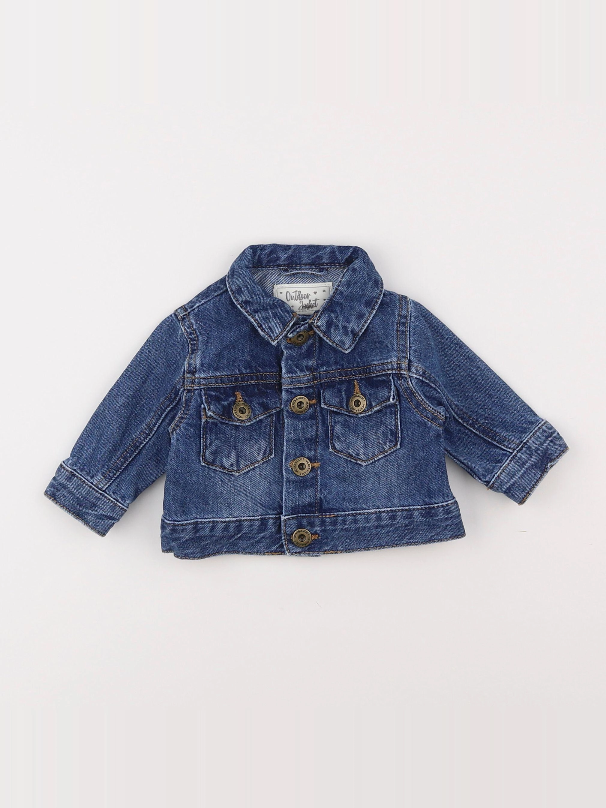 Vertbaudet - veste bleu - 3 mois