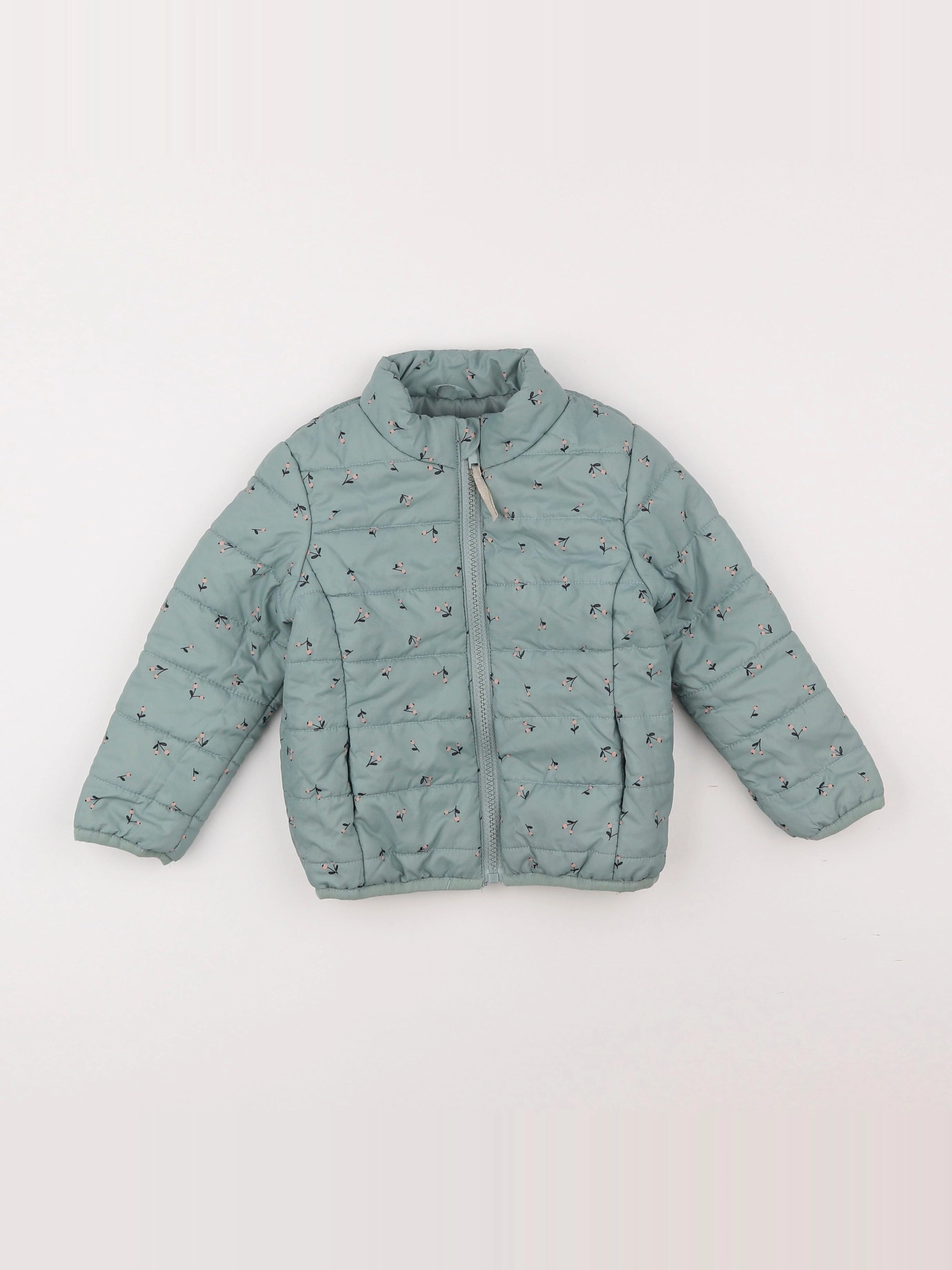 Vertbaudet - doudoune vert - 3 ans