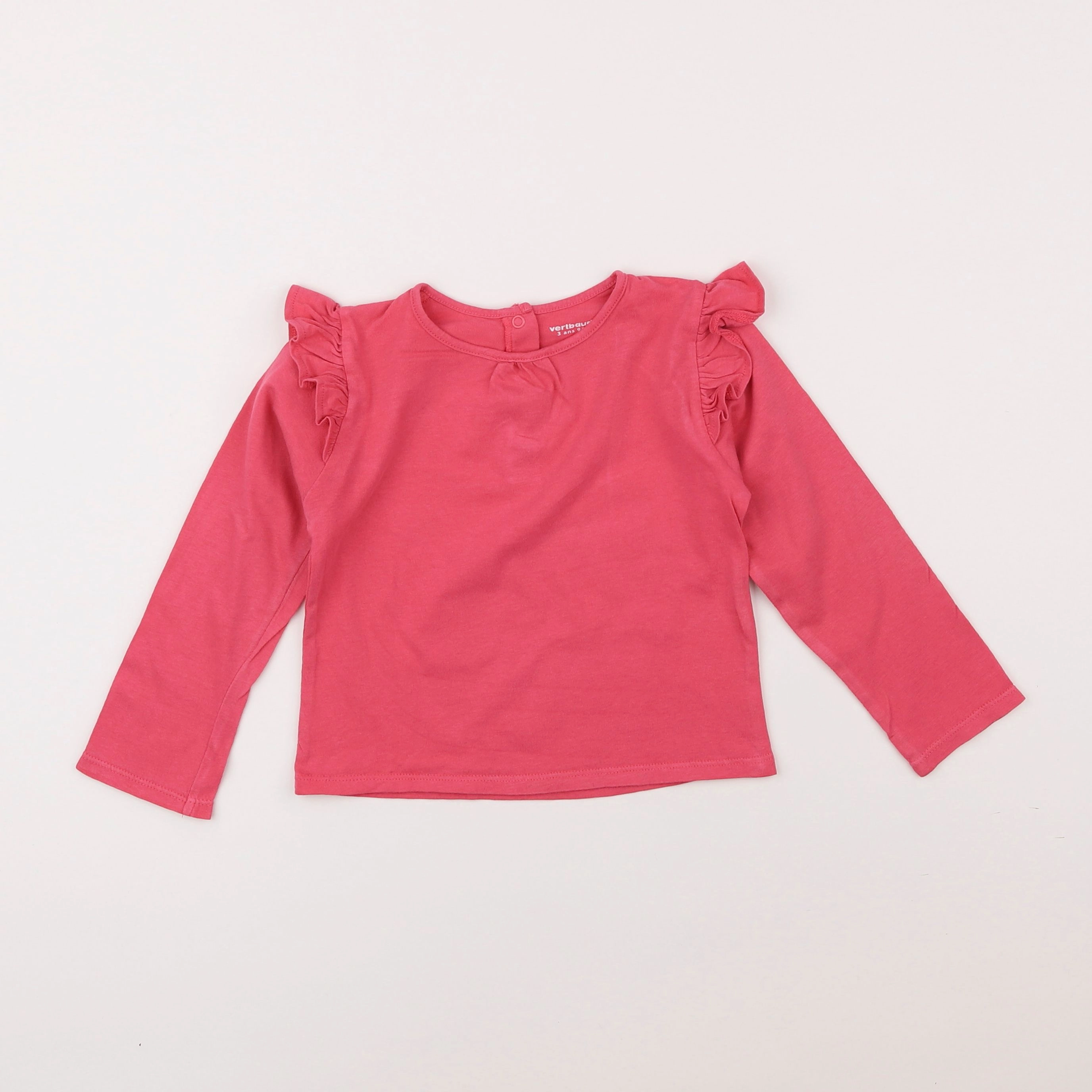 Vertbaudet - tee-shirt rose - 3 ans