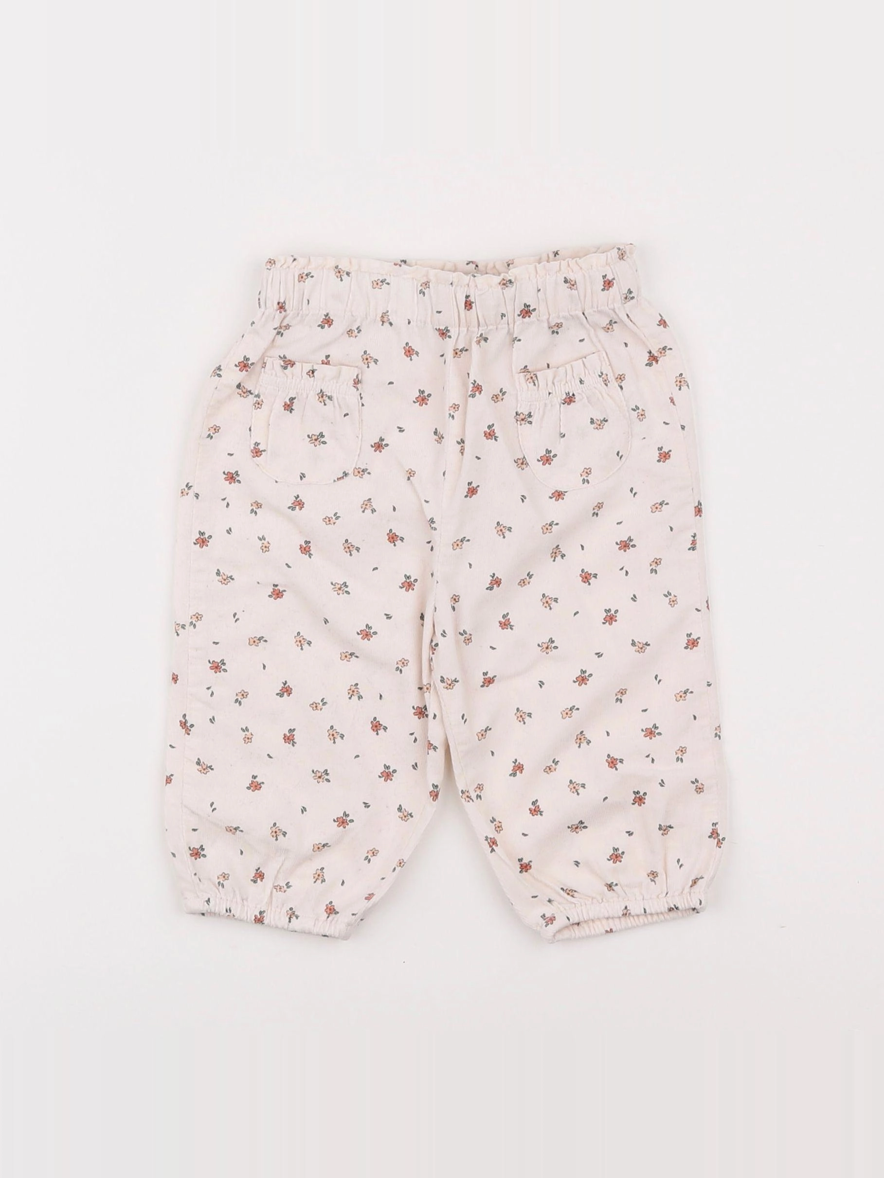 Vertbaudet - pantalon blanc - 6 mois