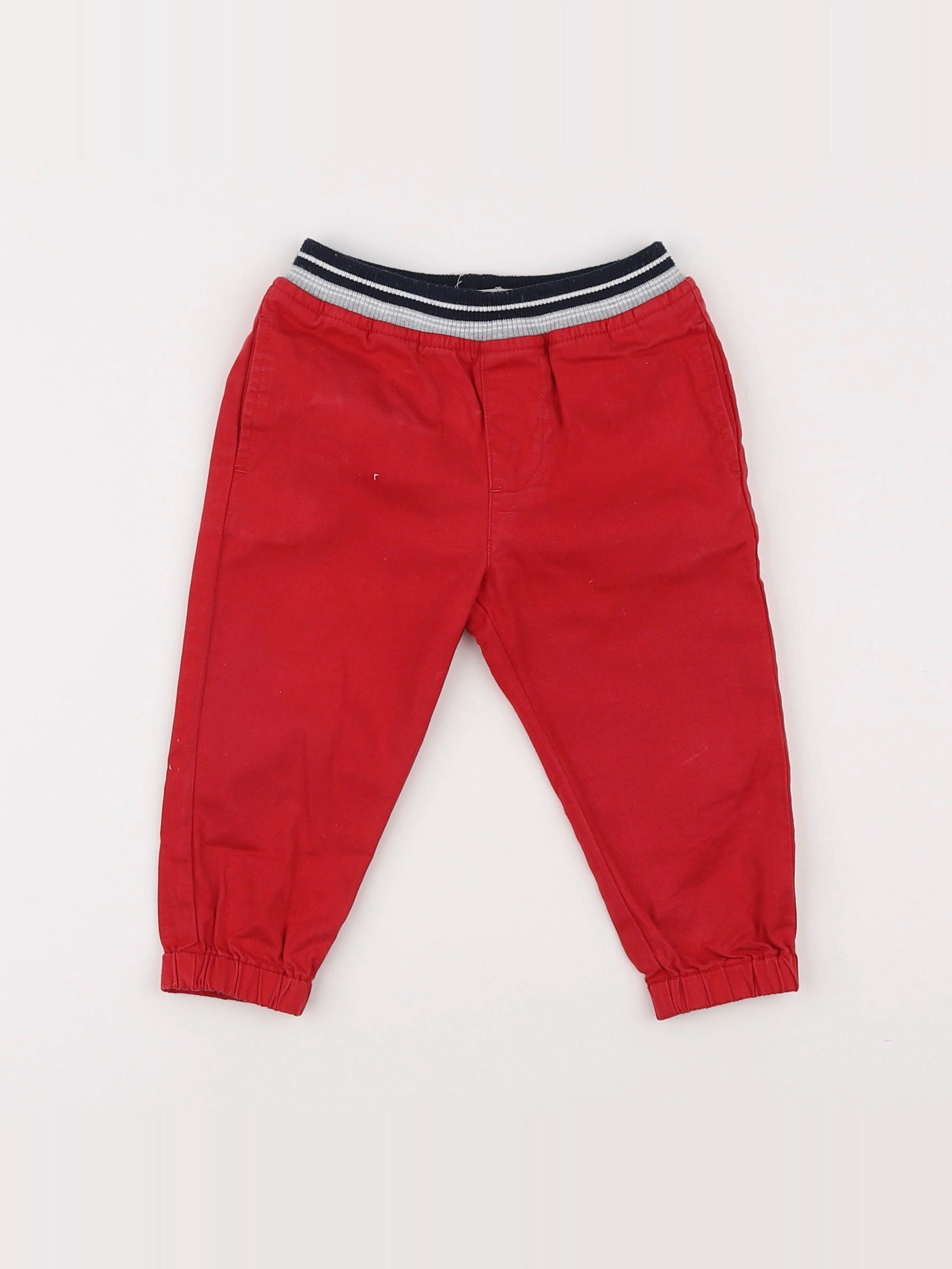 Boutchou - pantalon rouge - 12 mois