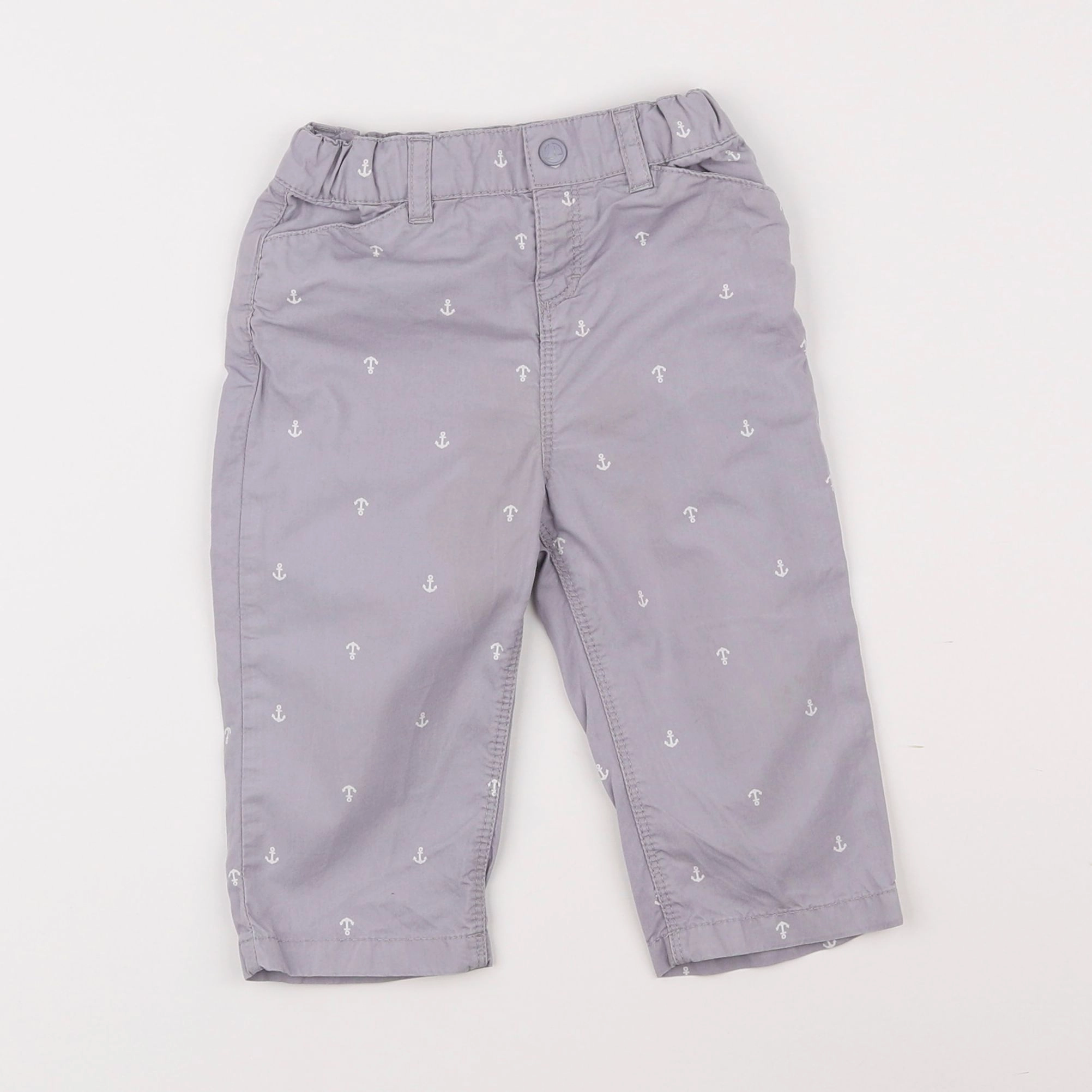 Petit Bateau - pantalon gris - 18 mois