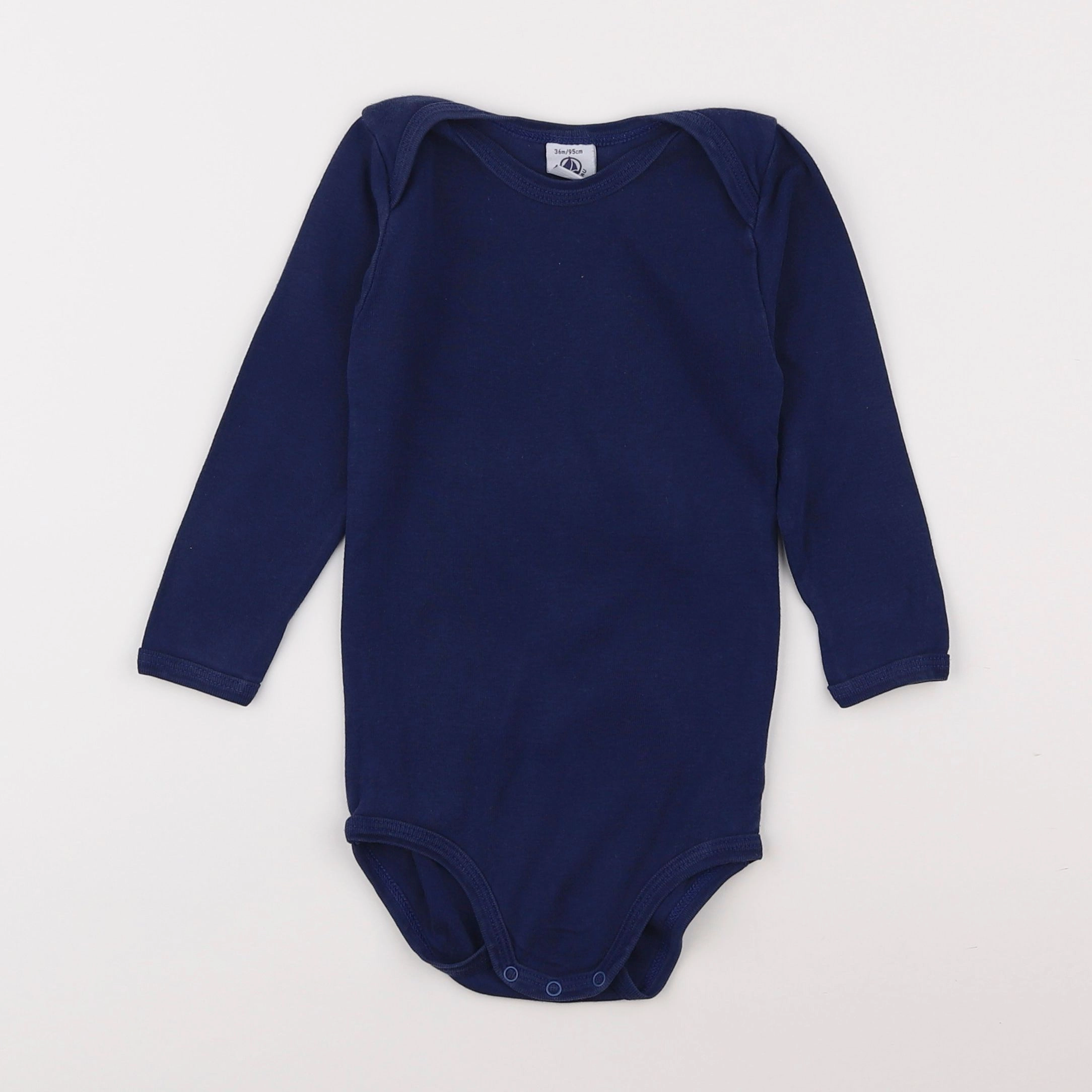 Petit Bateau - body bleu - 3 ans