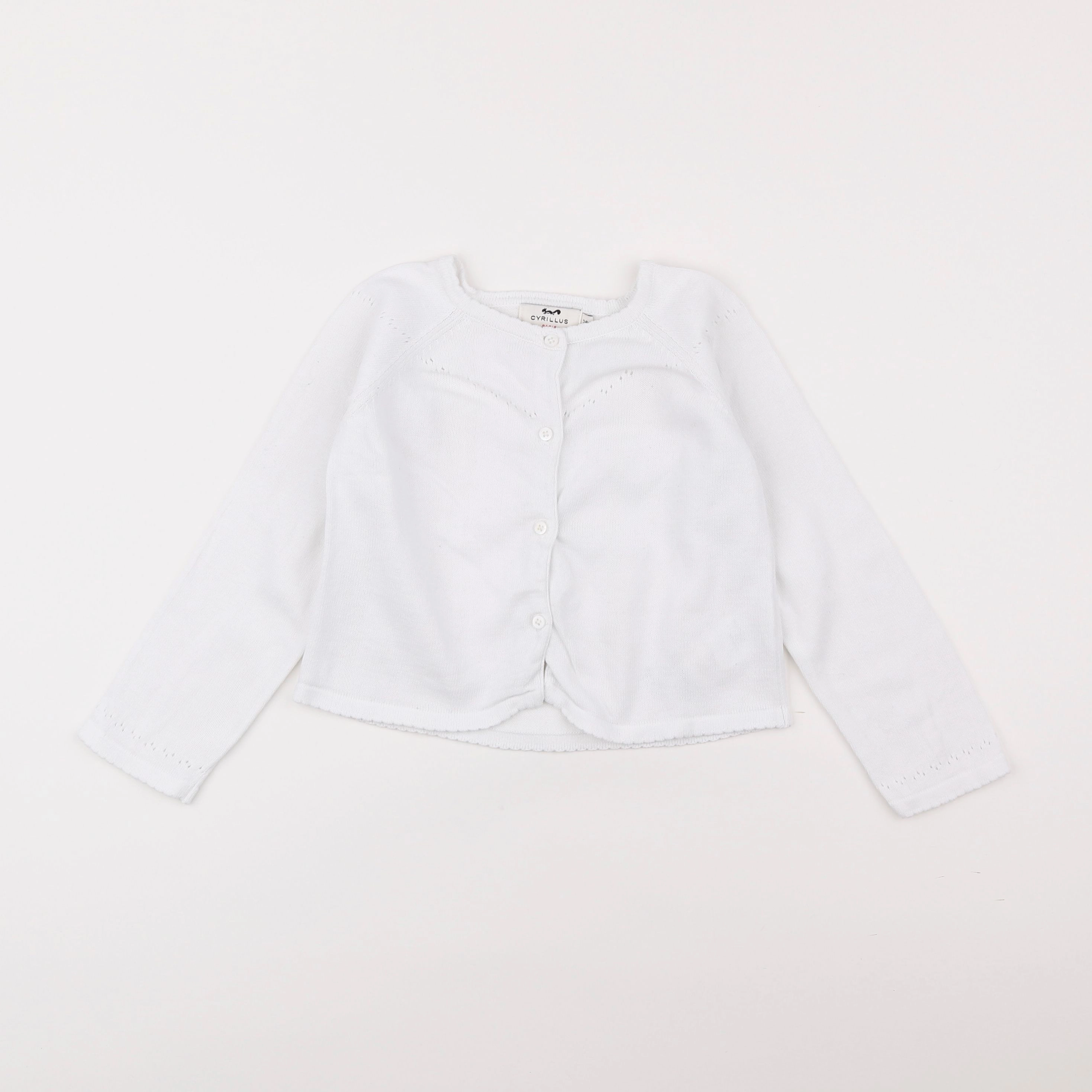 Cyrillus - gilet blanc - 3 ans