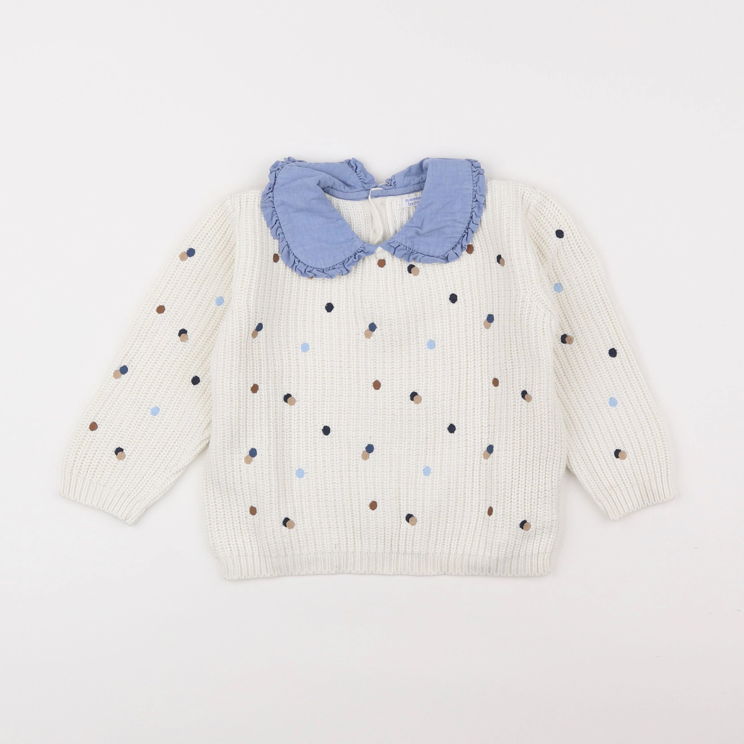 Boutchou - pull blanc - 3 ans