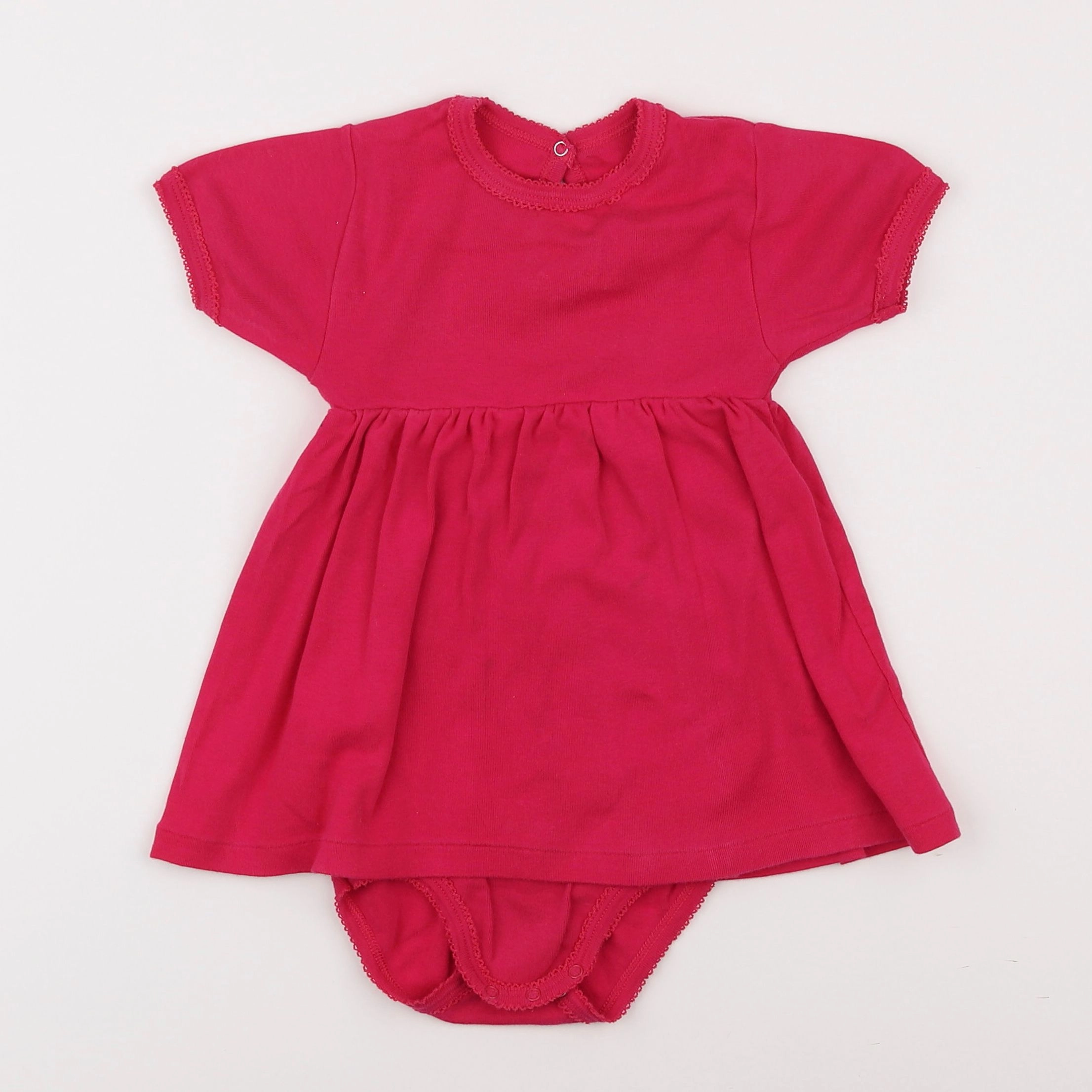 Petit Bateau - body robe rose - 3 ans