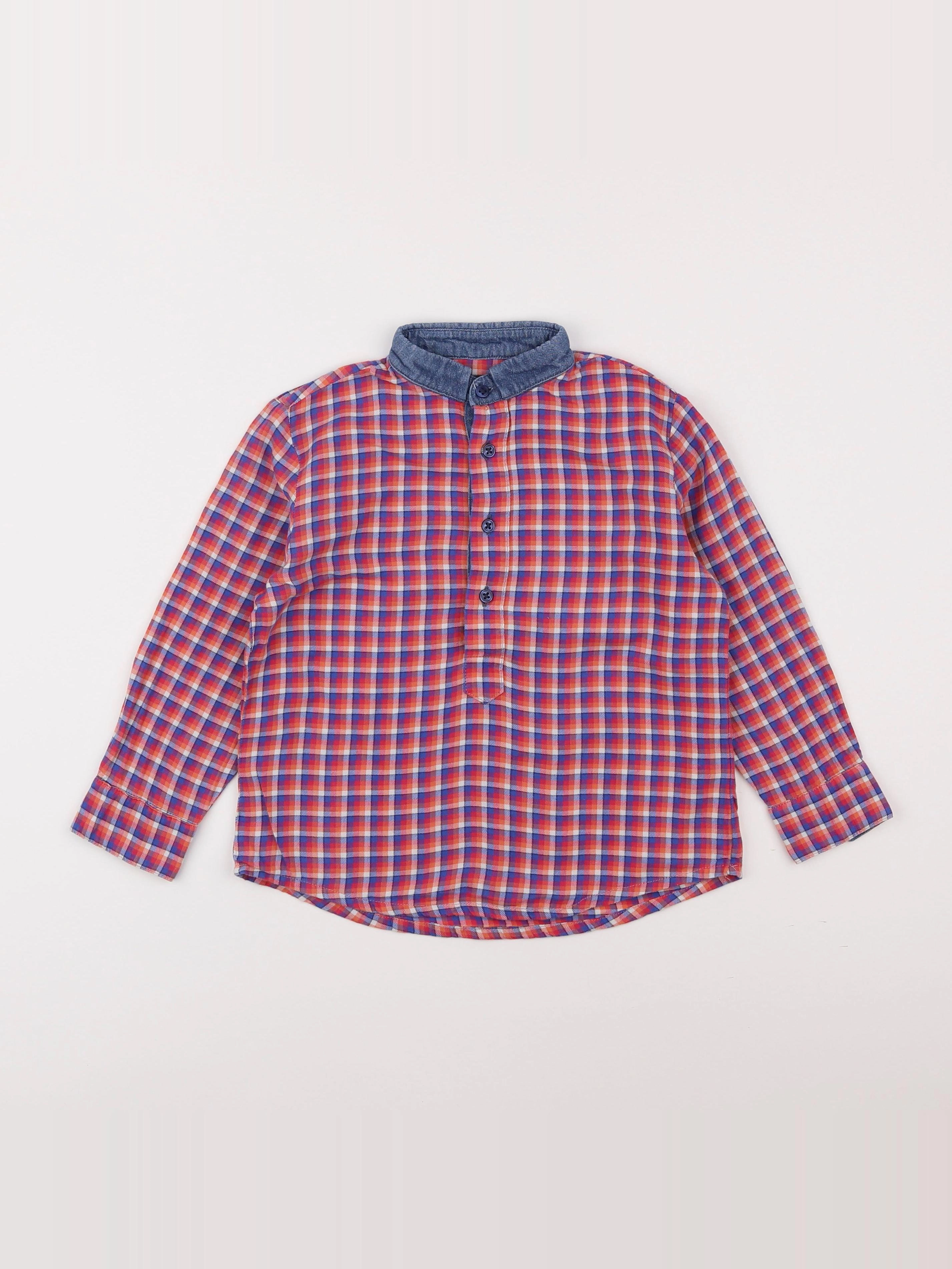Frangin Frangine - chemise rouge - 6 ans