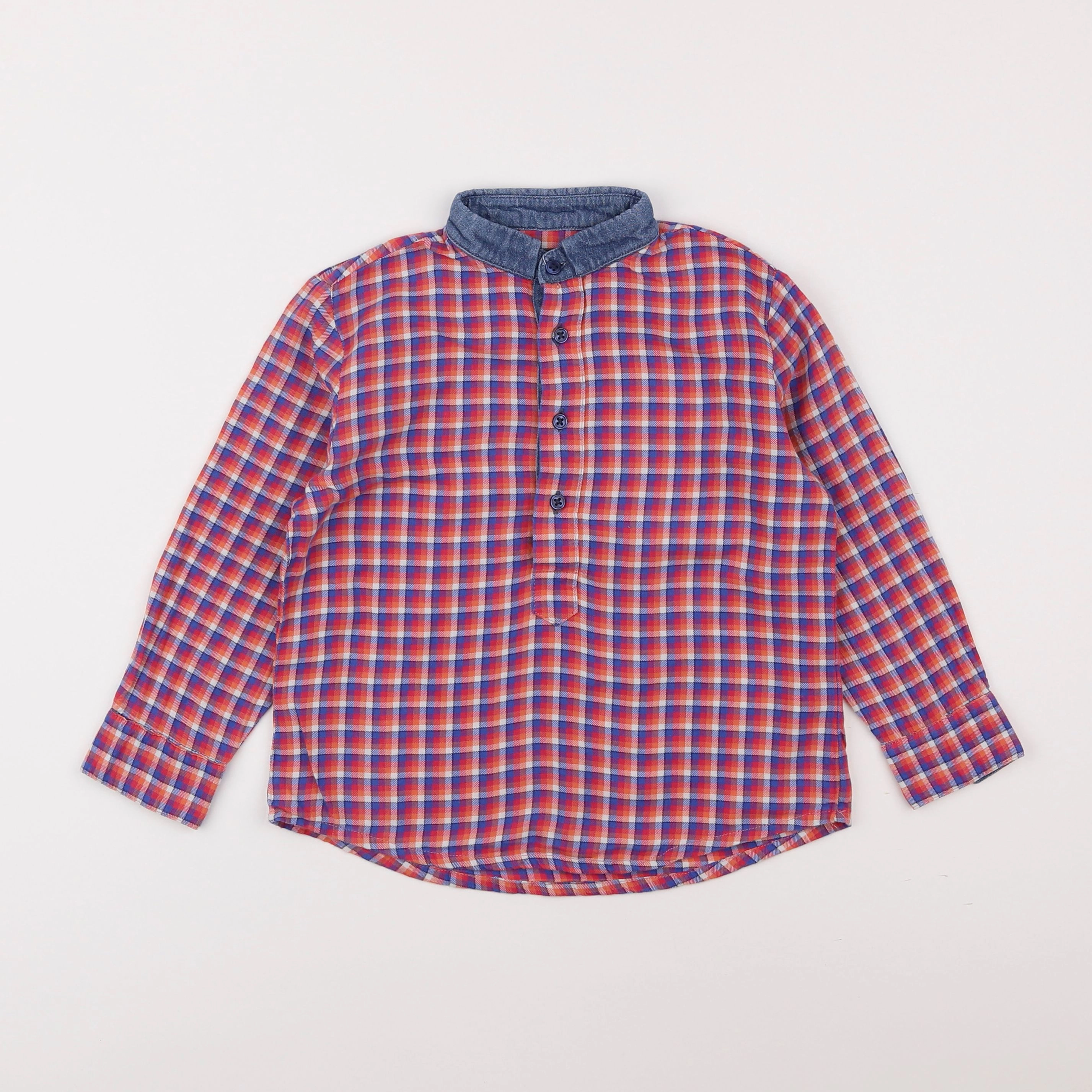 Frangin Frangine - chemise rouge - 6 ans