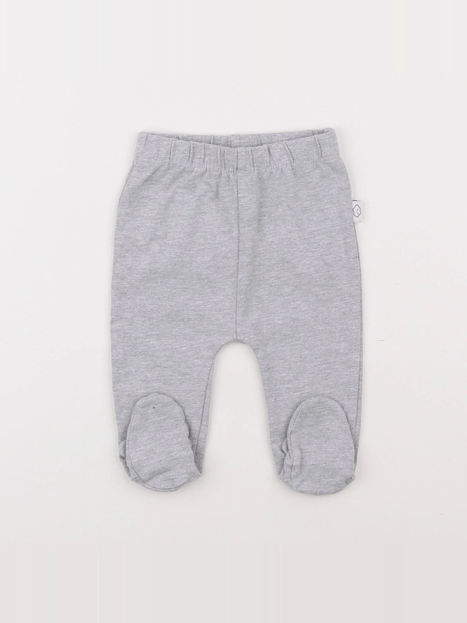 Vertbaudet - legging gris - 3 mois