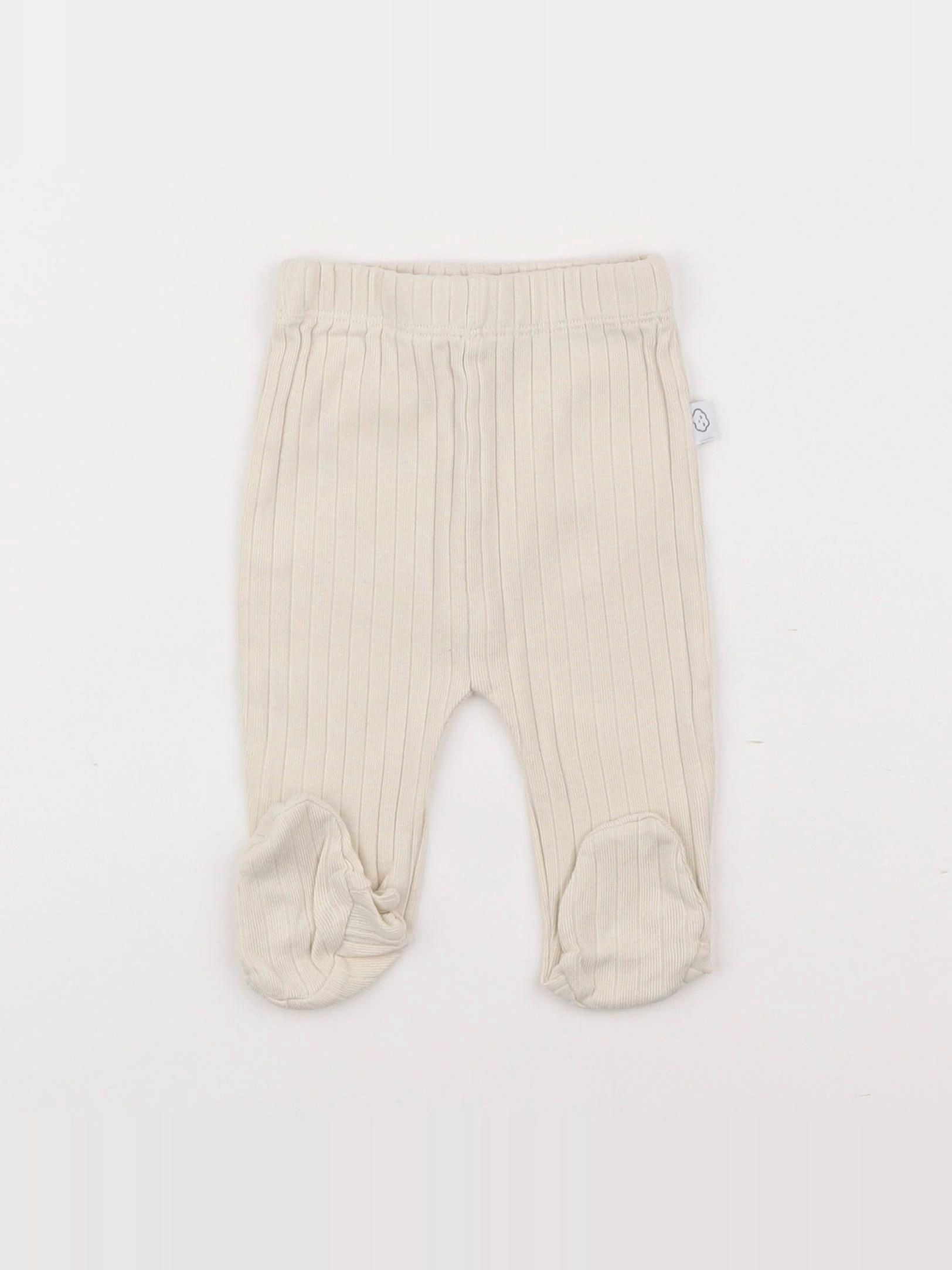 Vertbaudet - legging beige - 3 mois