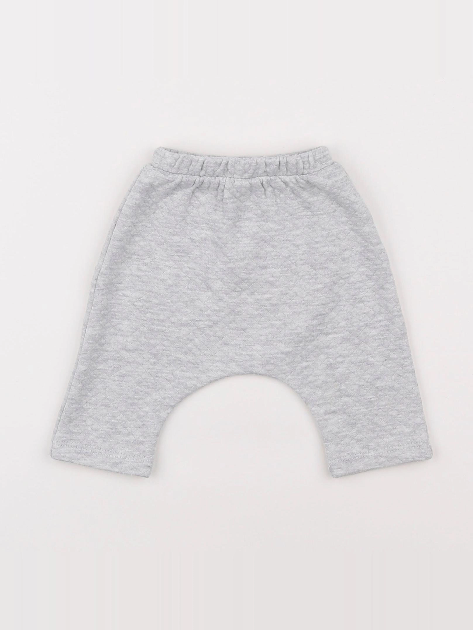 Vertbaudet - sarouel gris - 1 mois