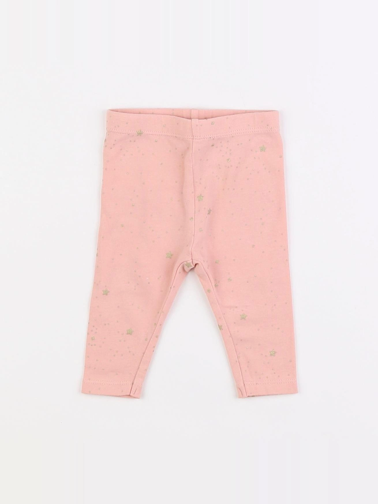 Vertbaudet - legging rose - 3 mois