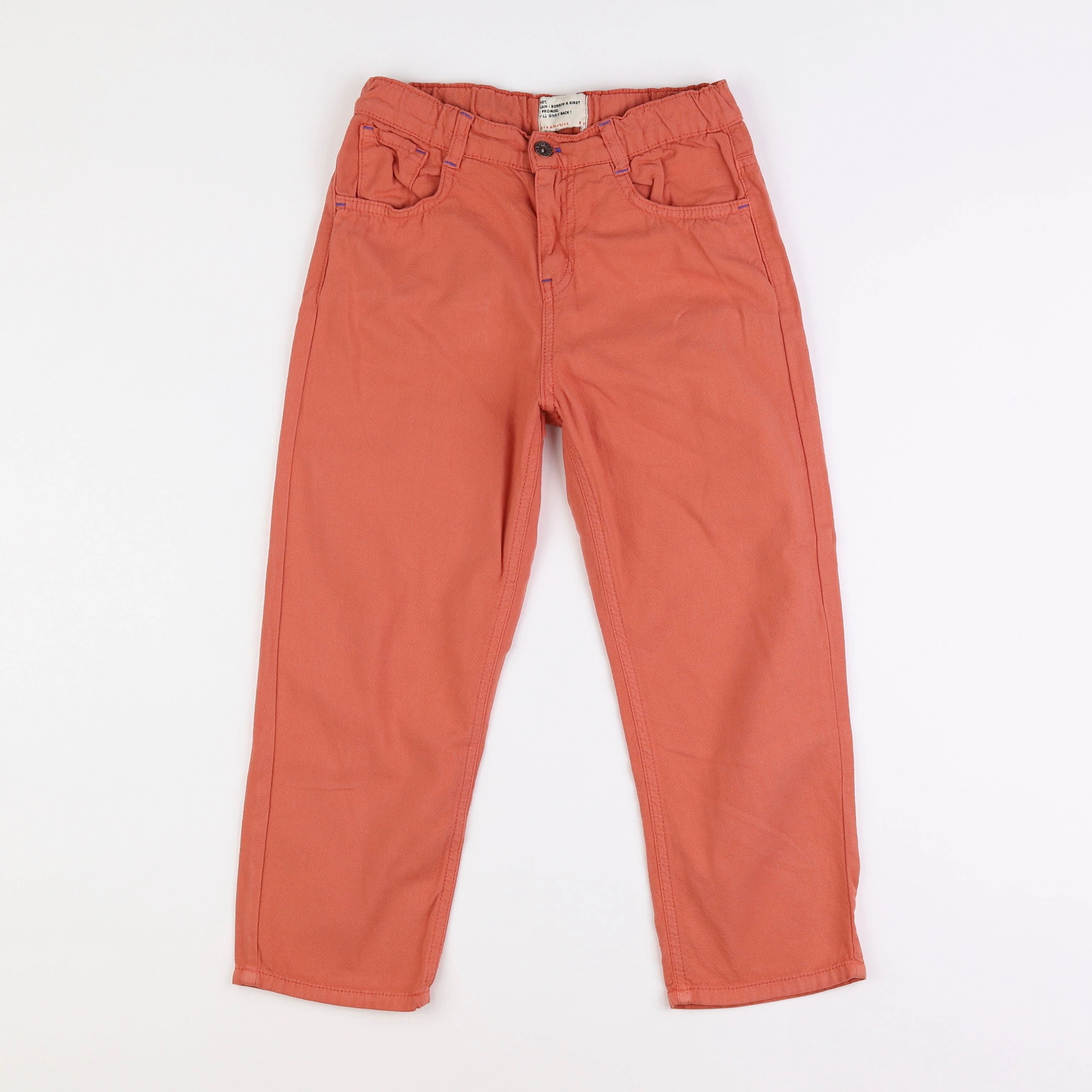 Piupiuchick - pantalon orange - 8 ans