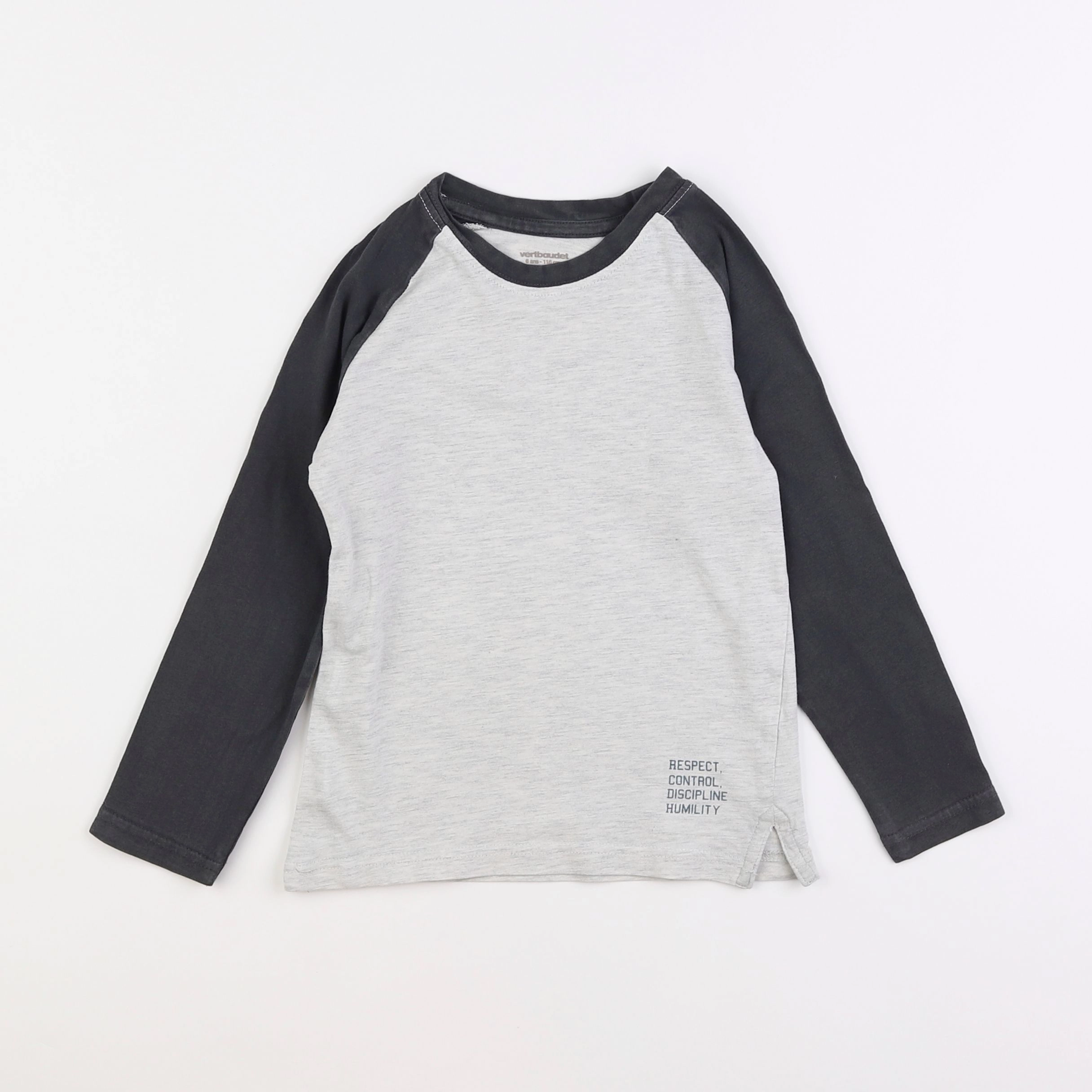 Vertbaudet - tee-shirt gris - 6 ans