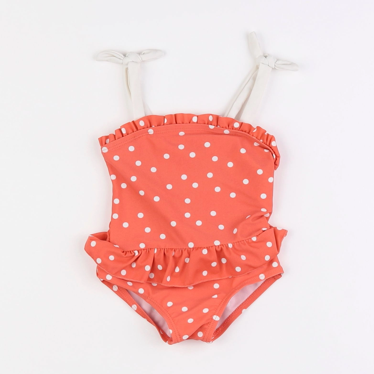 Vertbaudet - maillot de bain orange - 6 mois