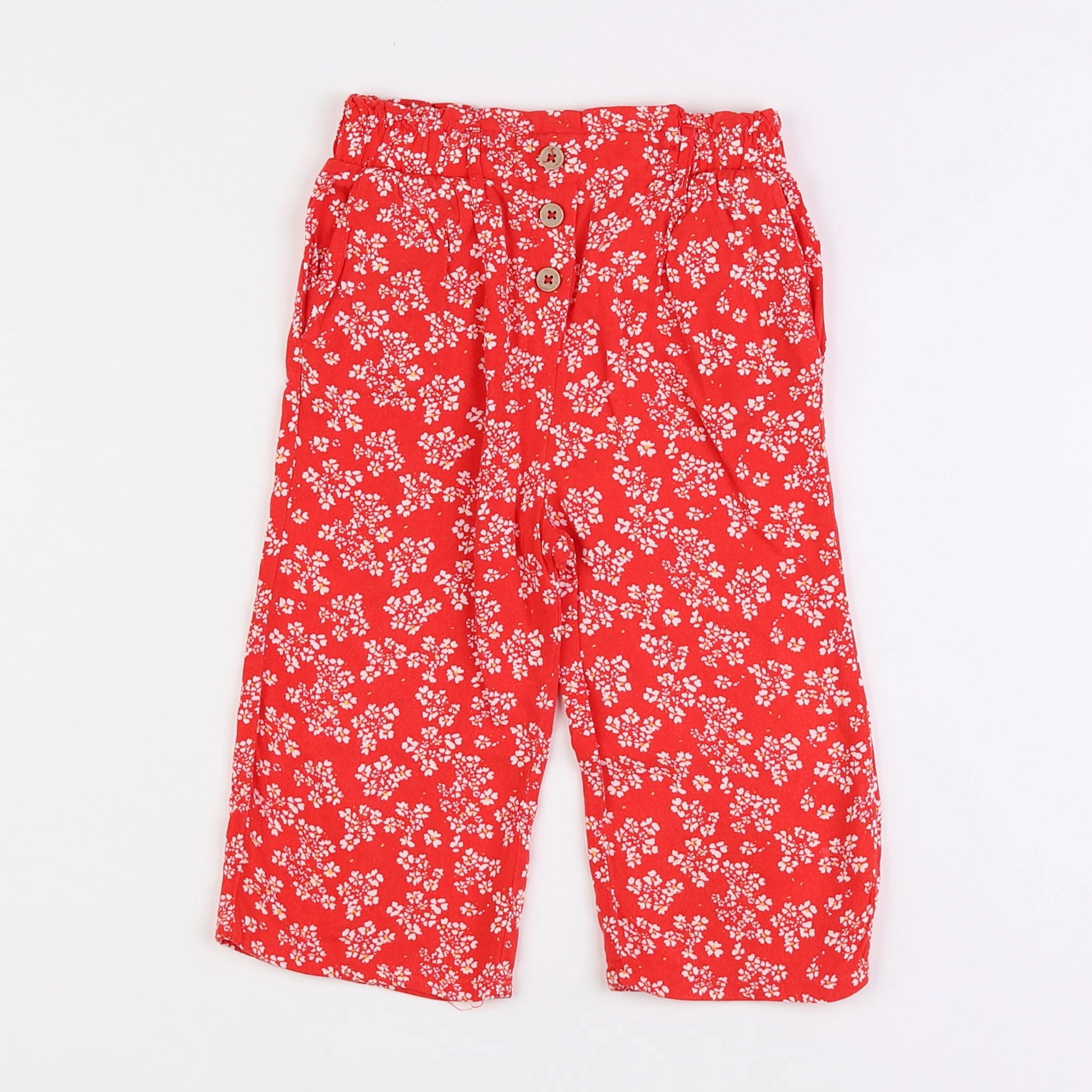 Vertbaudet - pantalon rouge - 5 ans