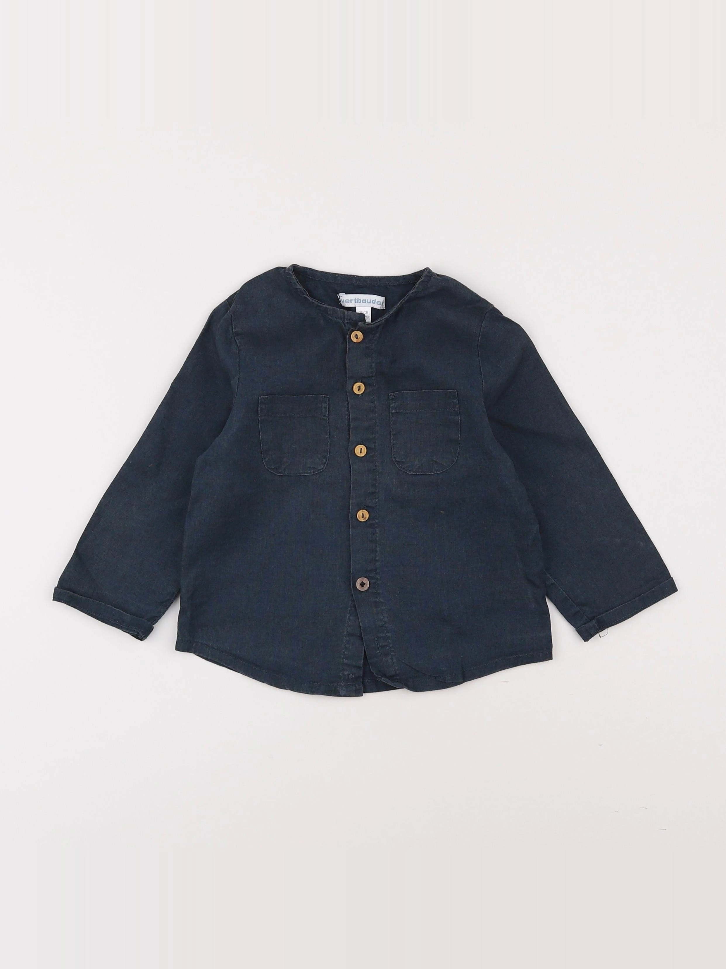 Vertbaudet - chemise gris - 2 ans