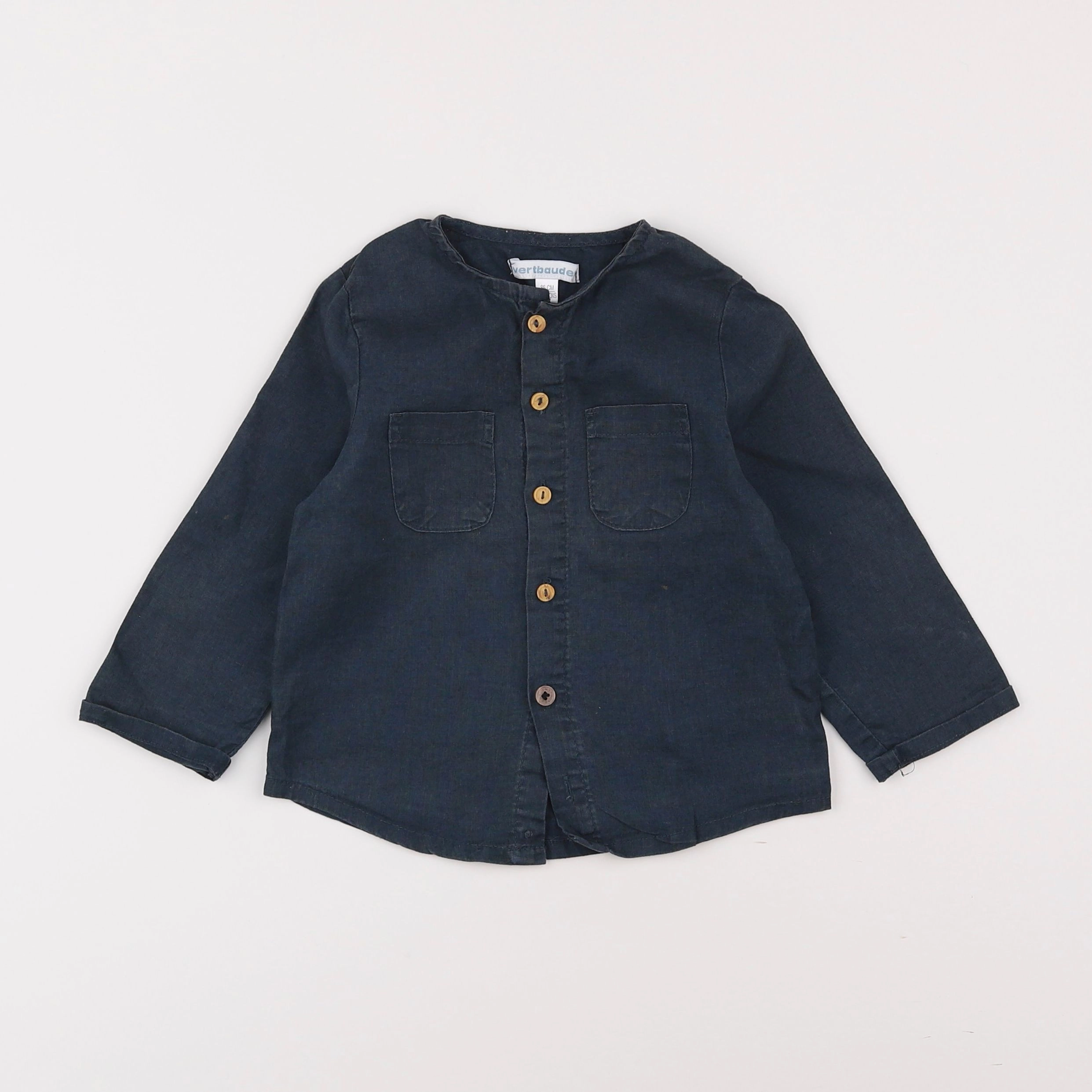 Vertbaudet - chemise gris - 2 ans