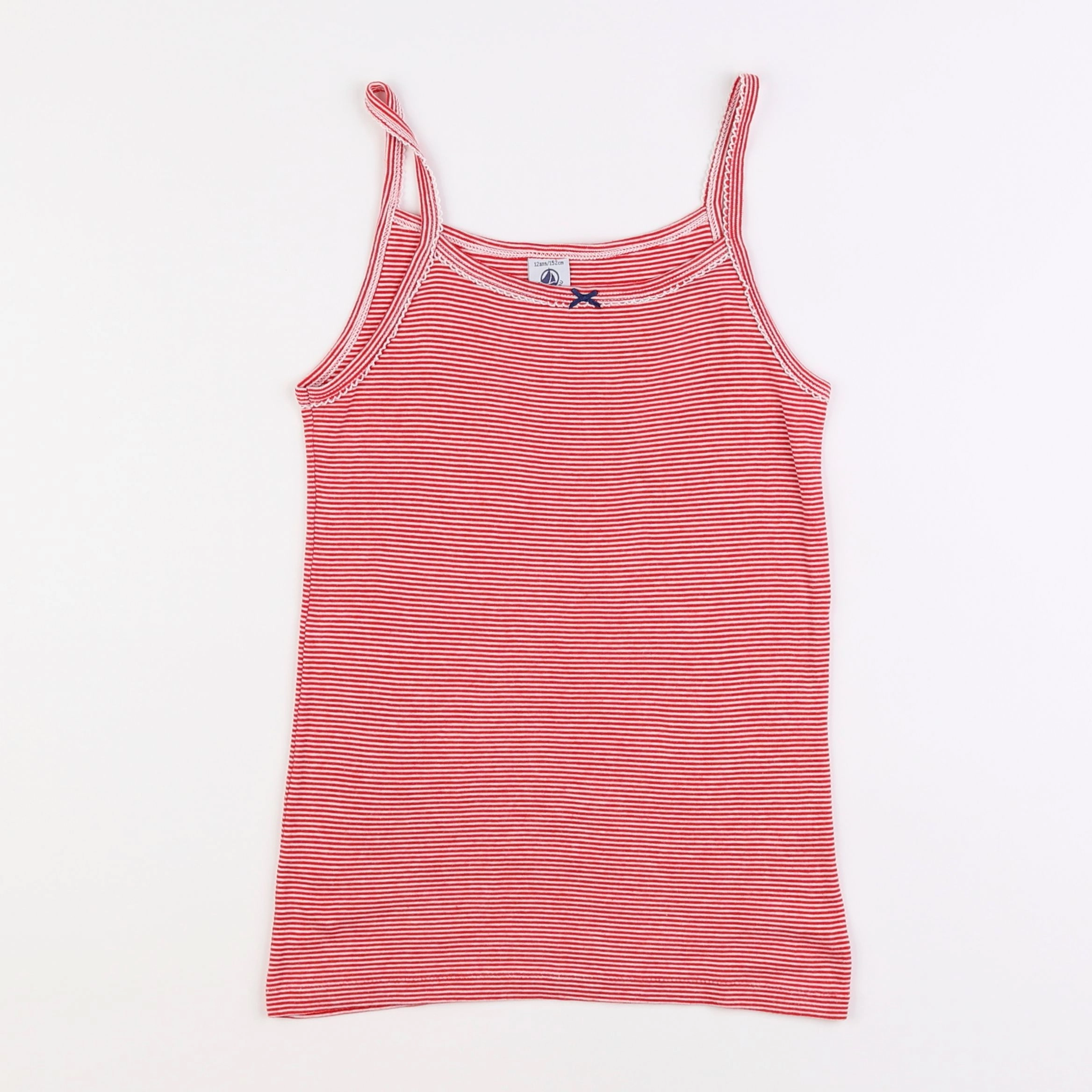 Petit Bateau - maillot de corps rouge - 12 ans