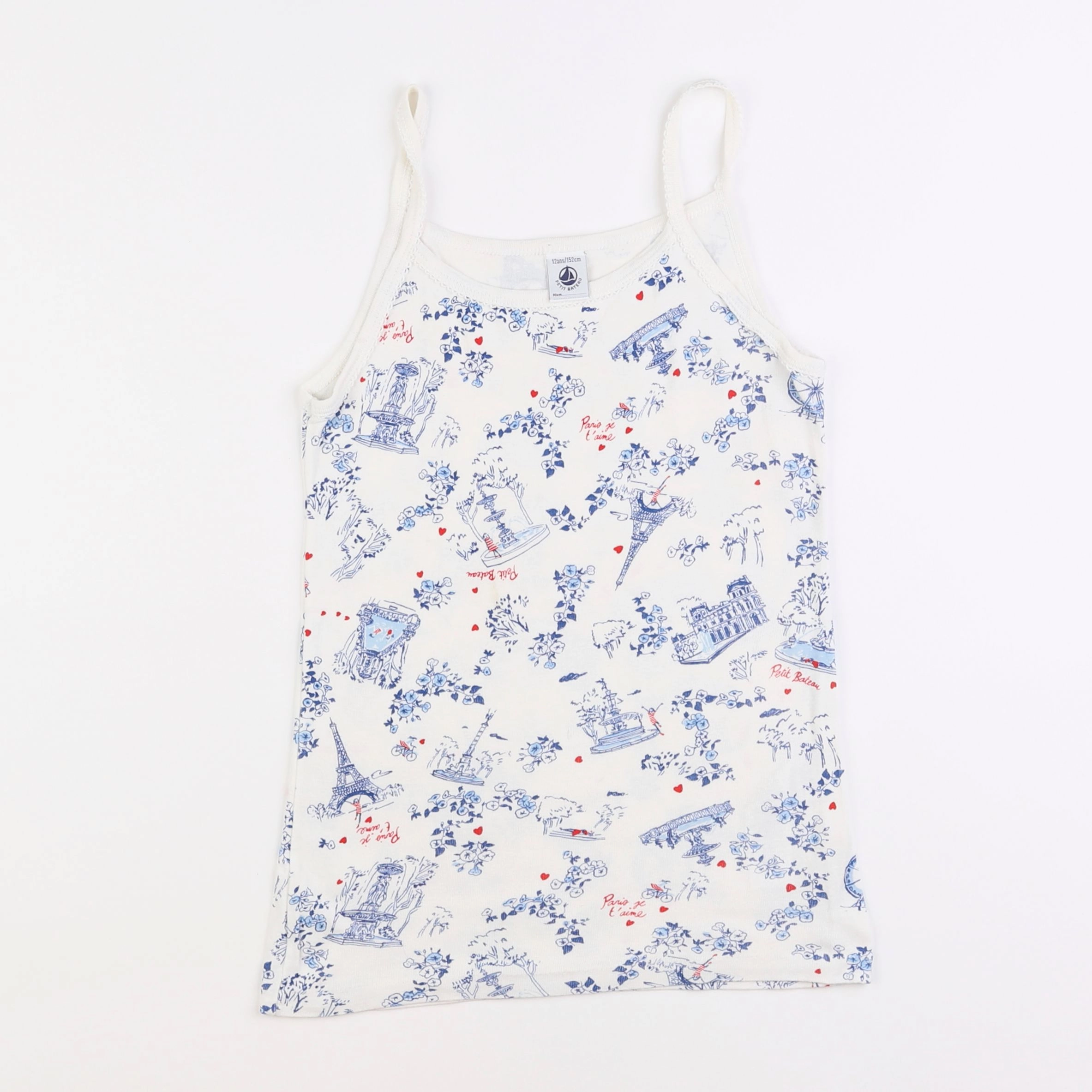 Petit Bateau - maillot de corps blanc - 12 ans