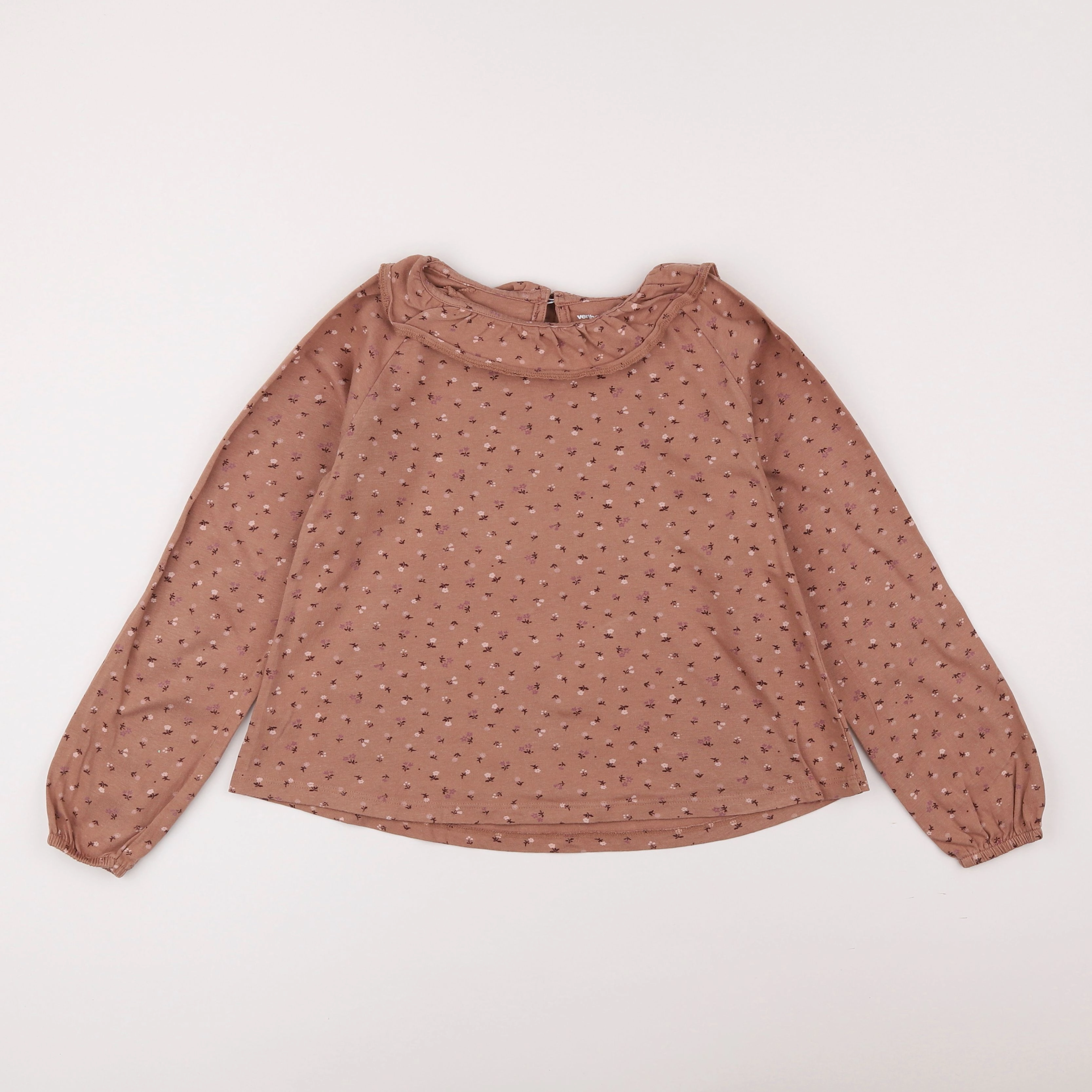 Vertbaudet - tee-shirt marron - 8 ans
