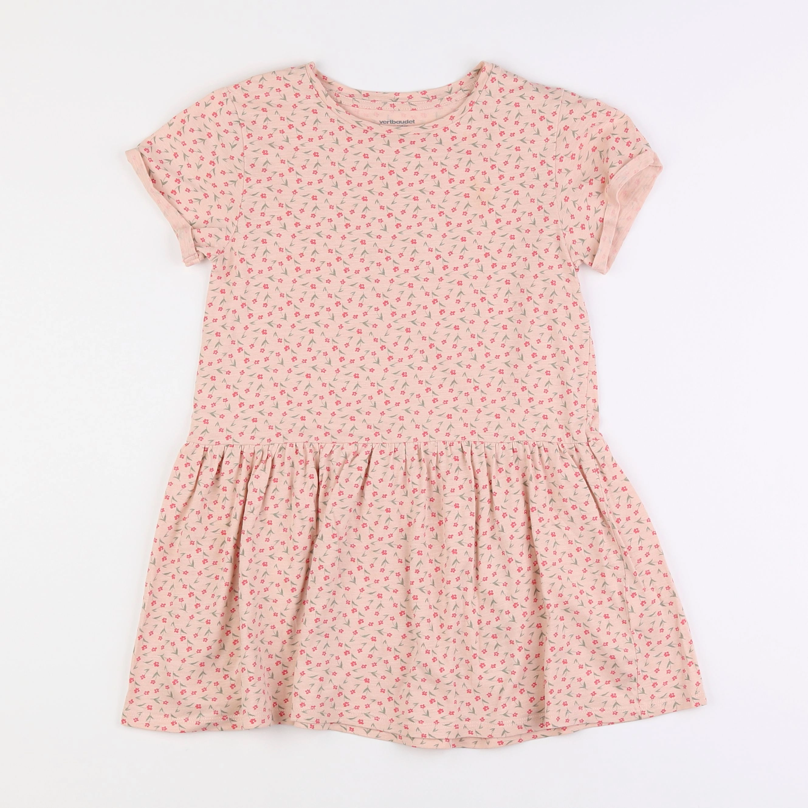 Vertbaudet - robe rose - 8 ans