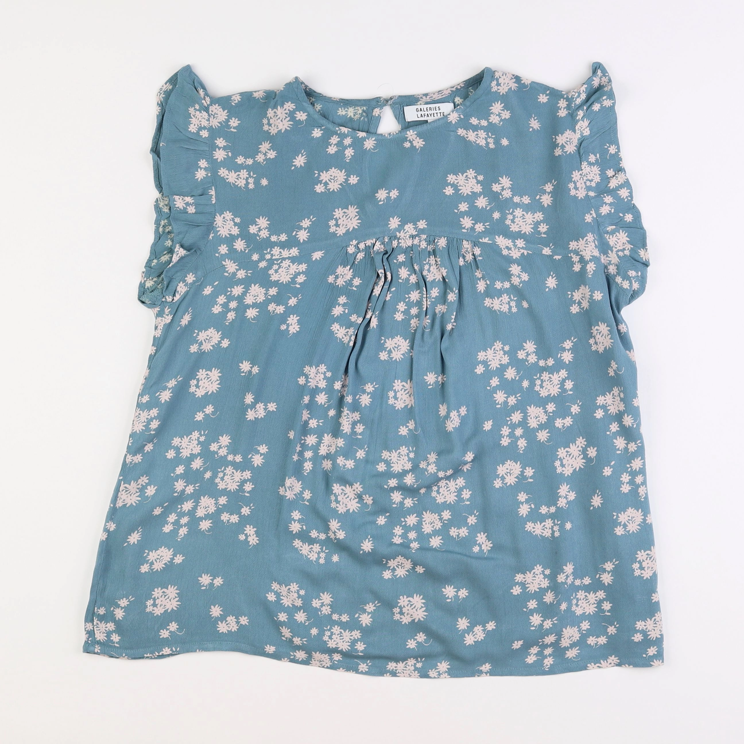 Galeries Lafayette - blouse bleu - 12 ans