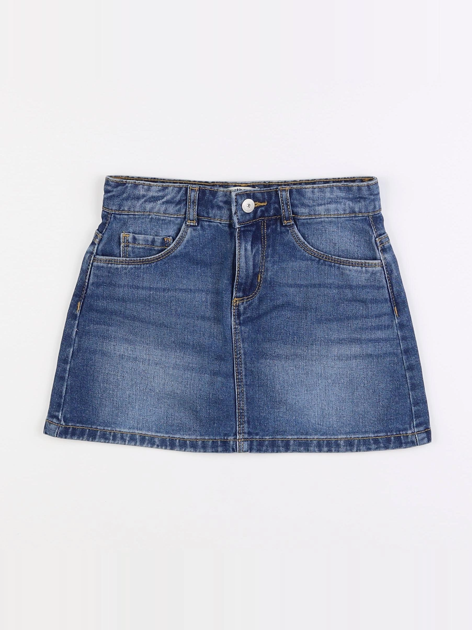 Vertbaudet - jupe bleu - 7 ans