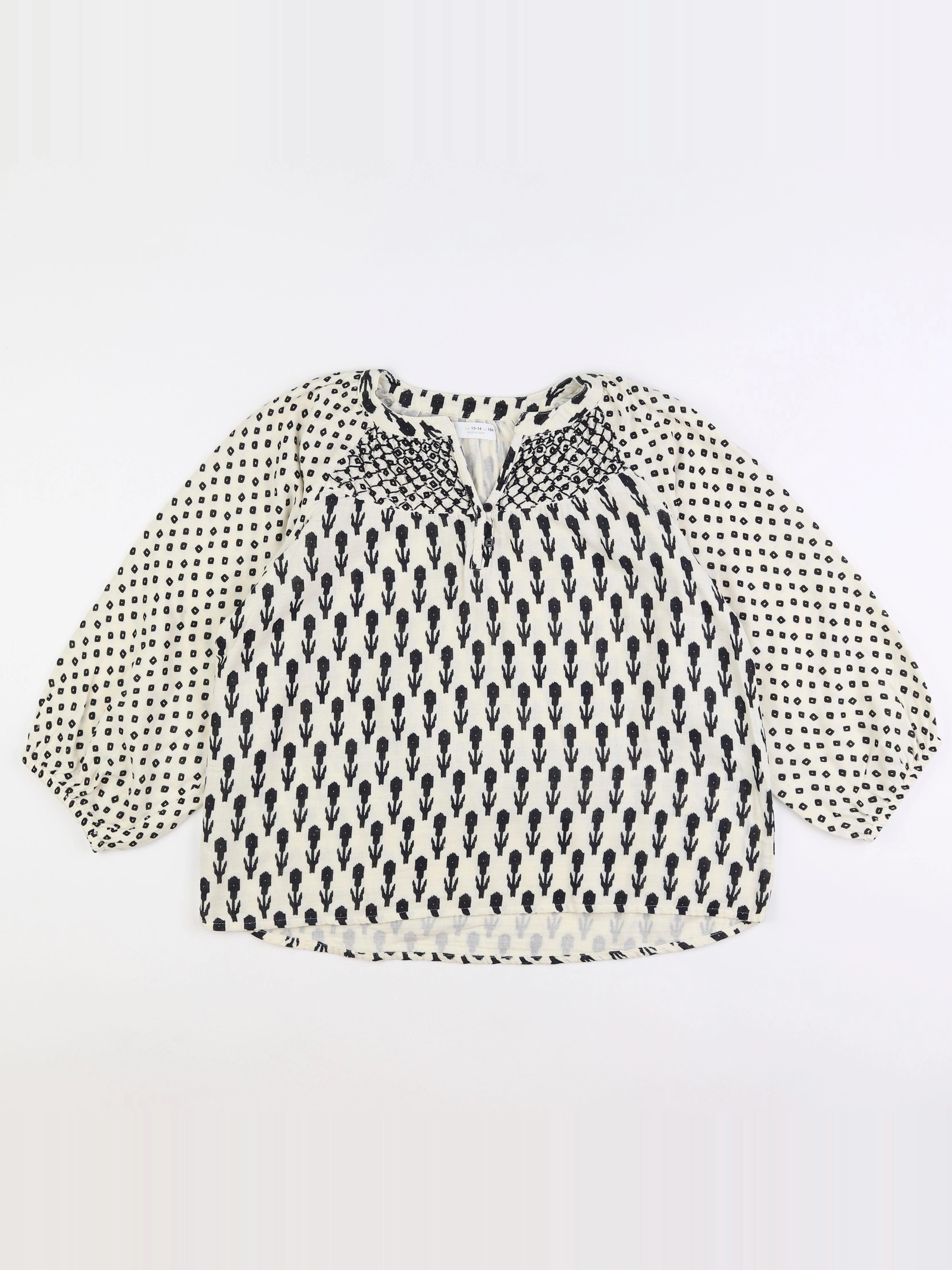 Zara - blouse beige - 13/14 ans