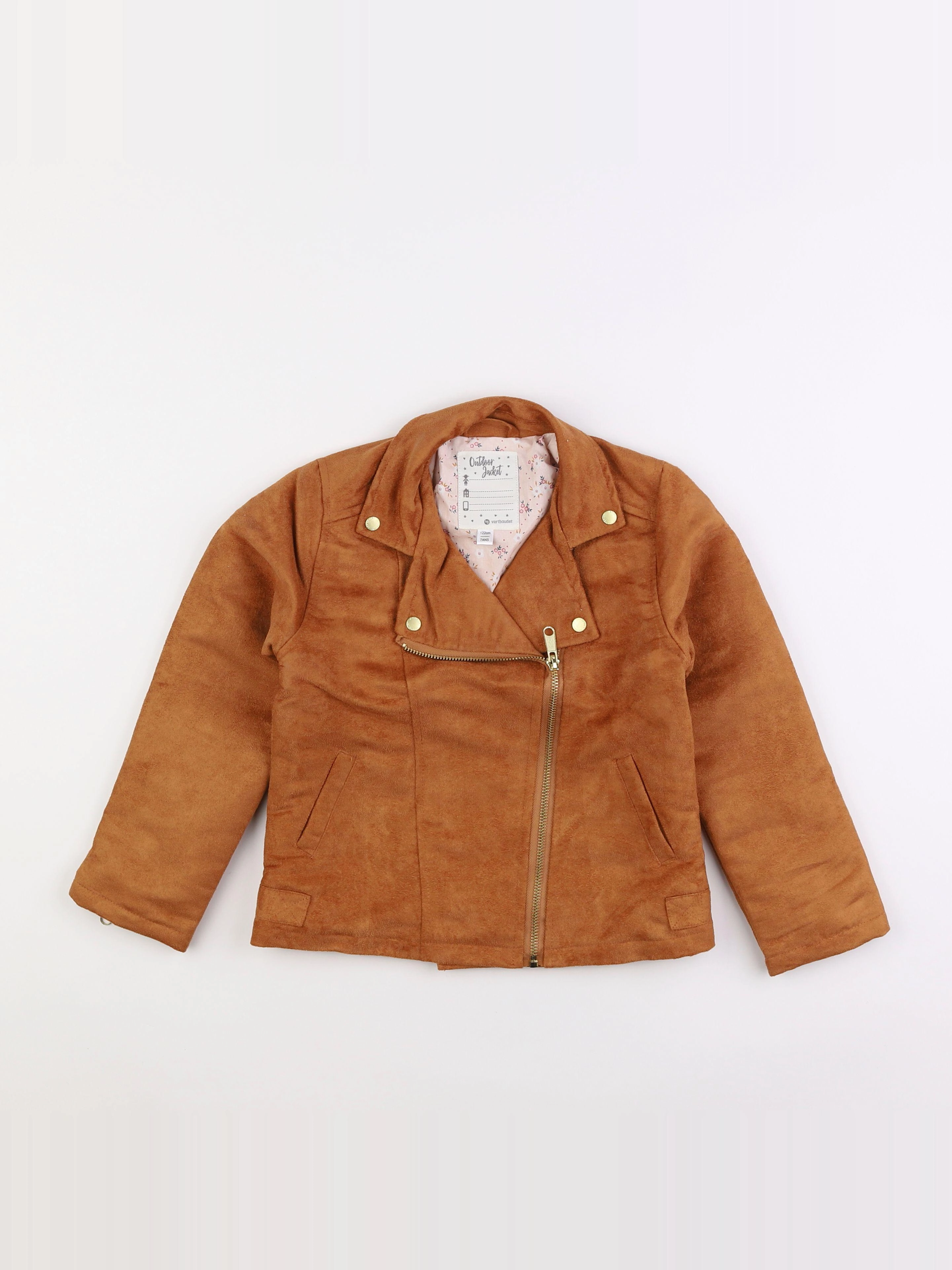 Vertbaudet - veste orange - 7 ans