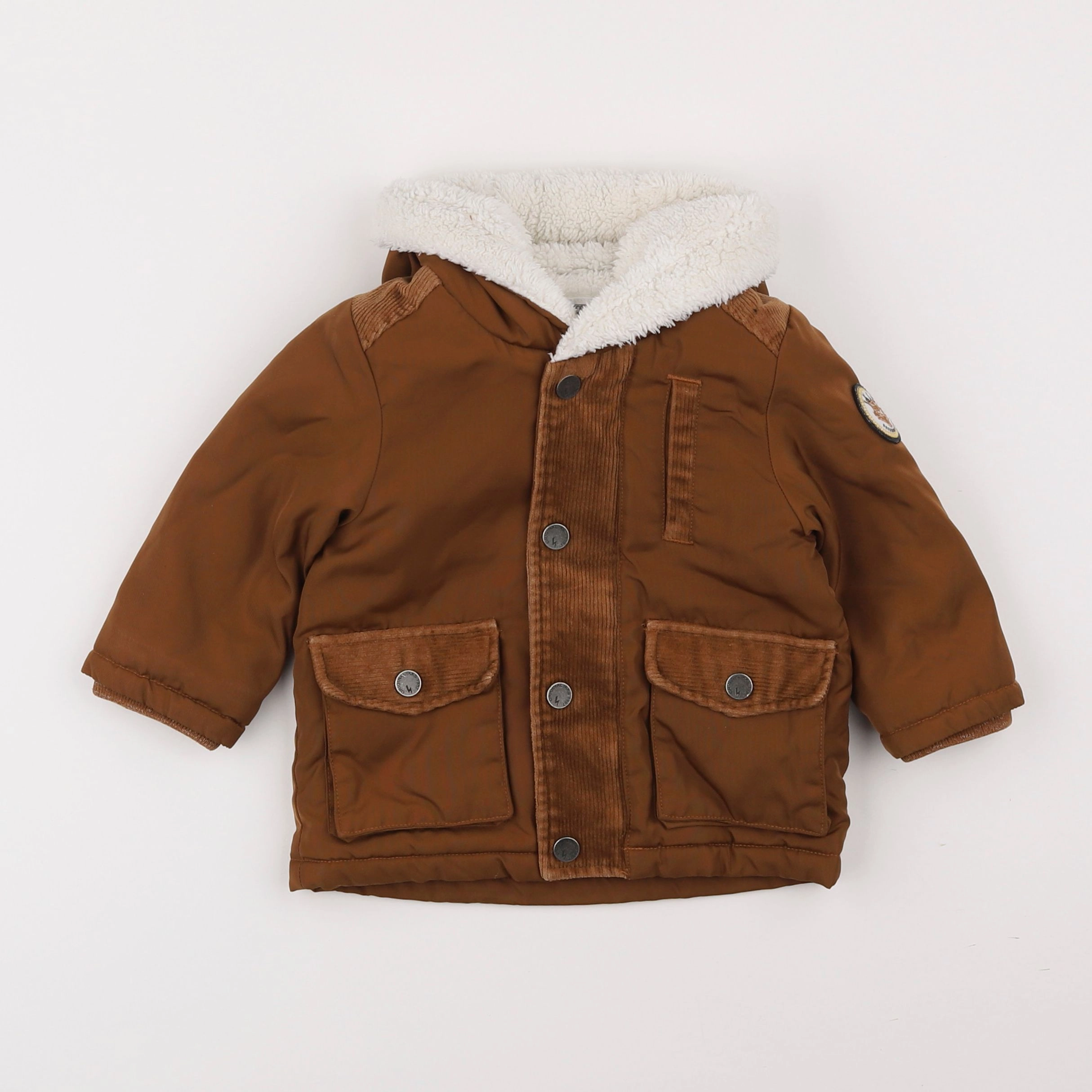 IKKS - manteau marron - 12 mois