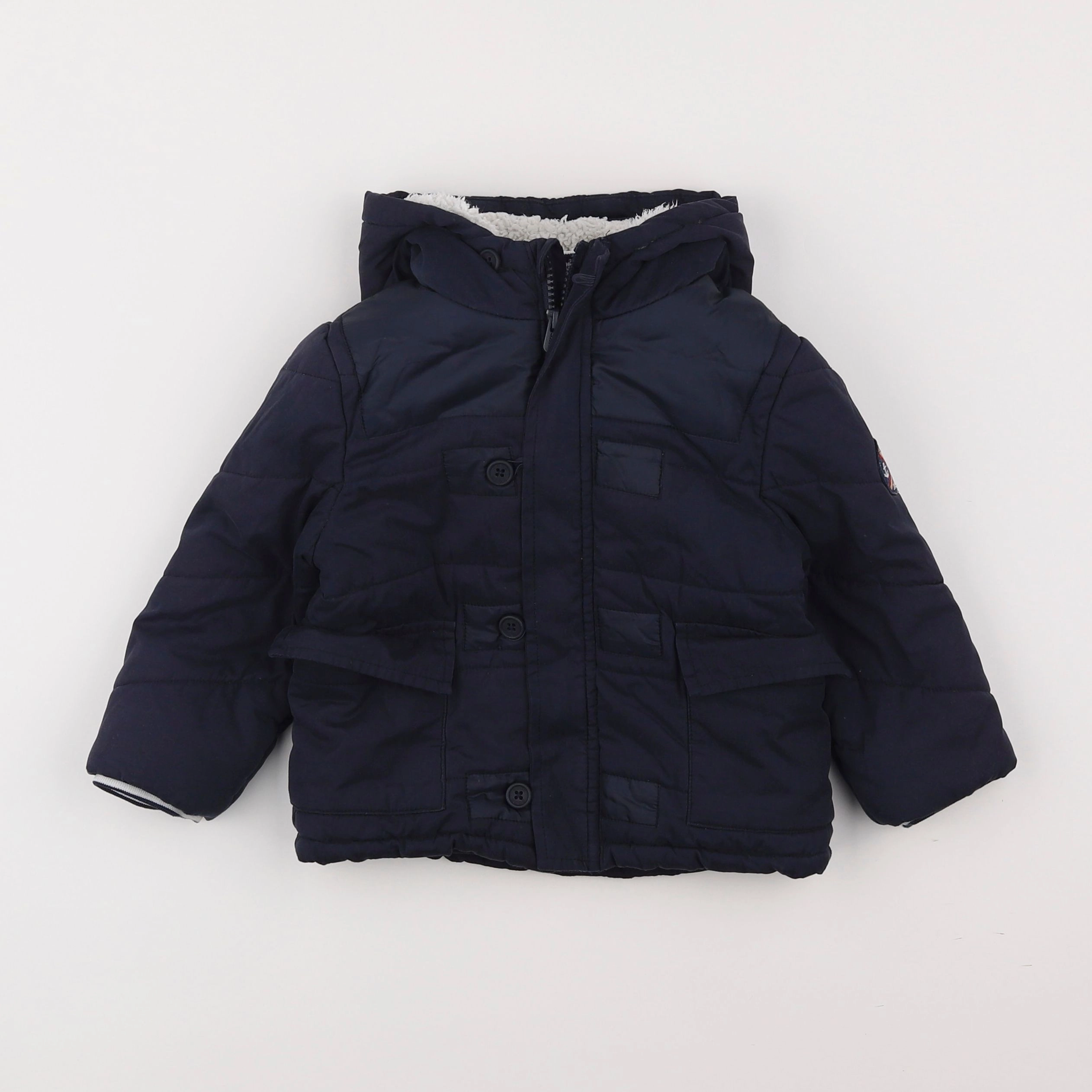 IKKS - manteau bleu - 2 ans