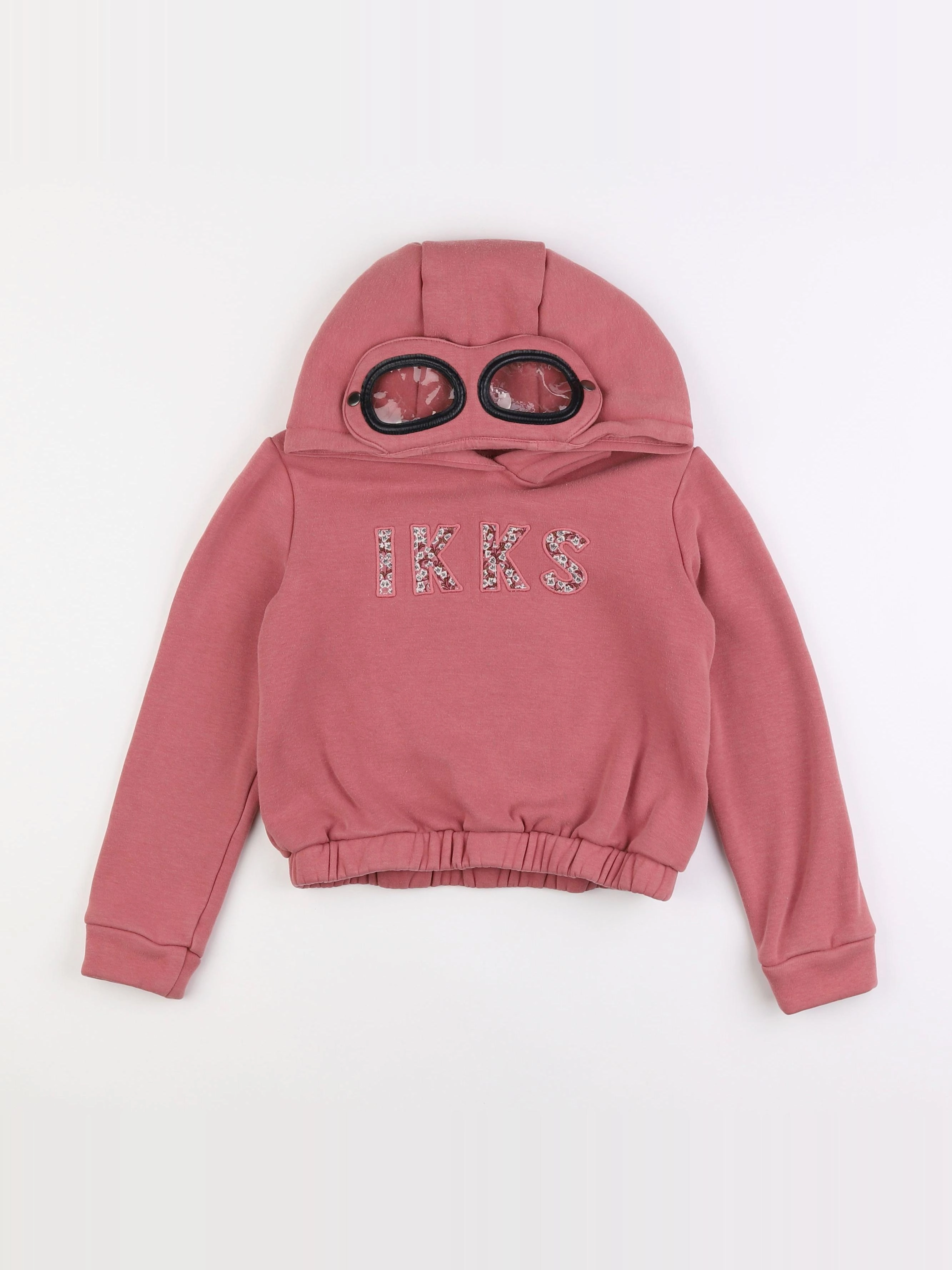 IKKS - sweat rose - 8 ans