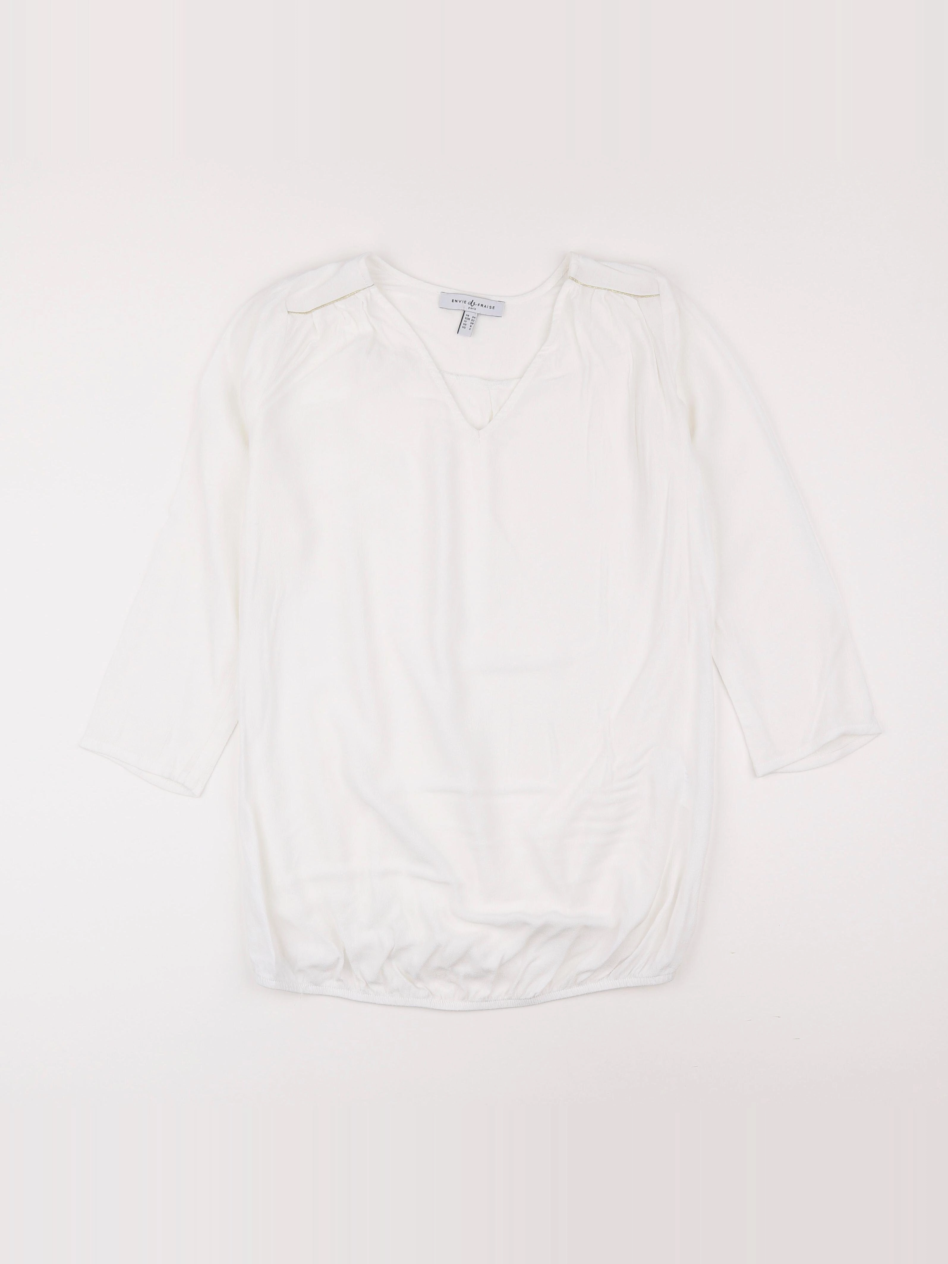 Envie de fraise - blouse grossesse blanc - 34