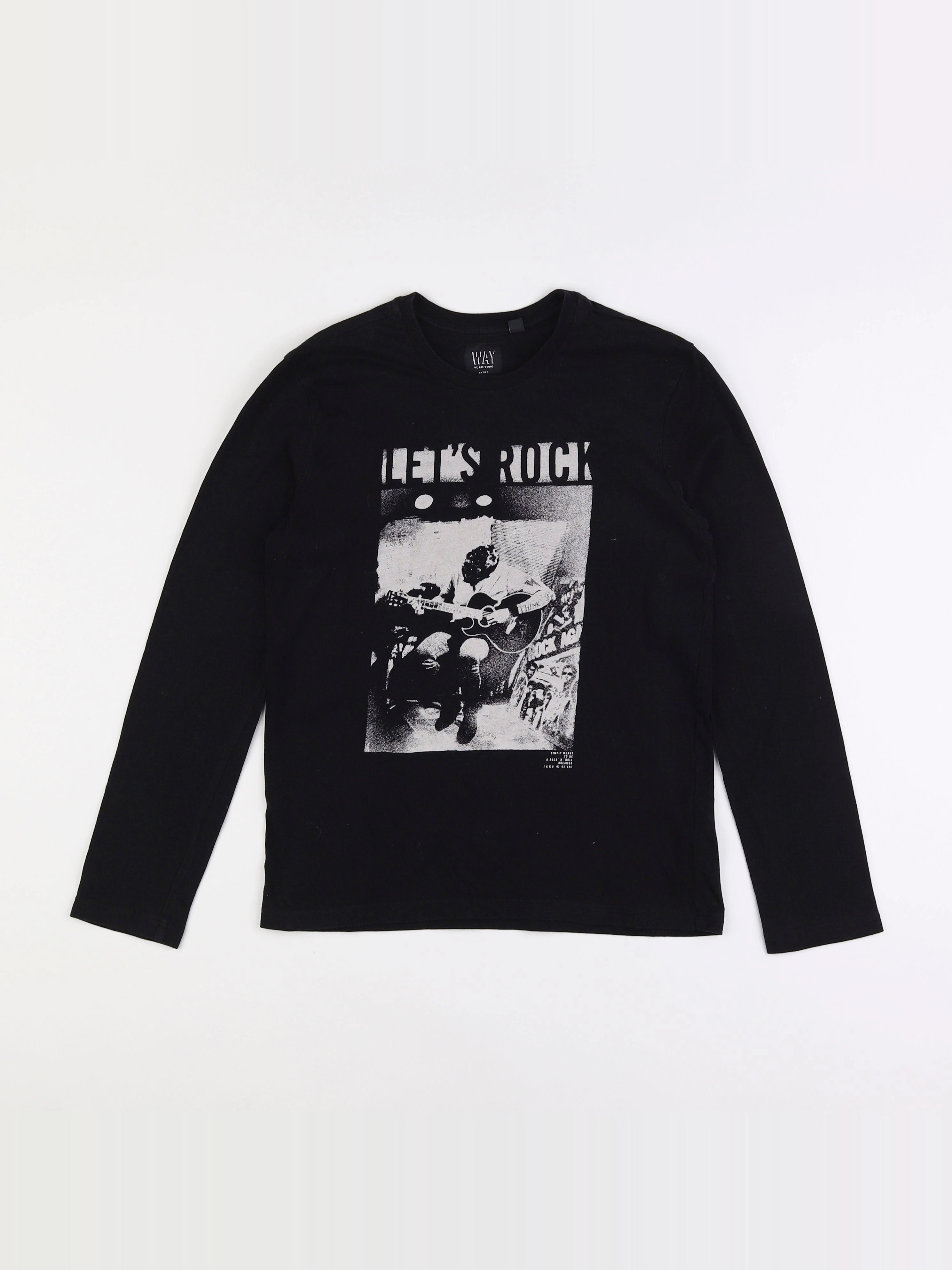 IKKS - tee-shirt noir - 10 ans