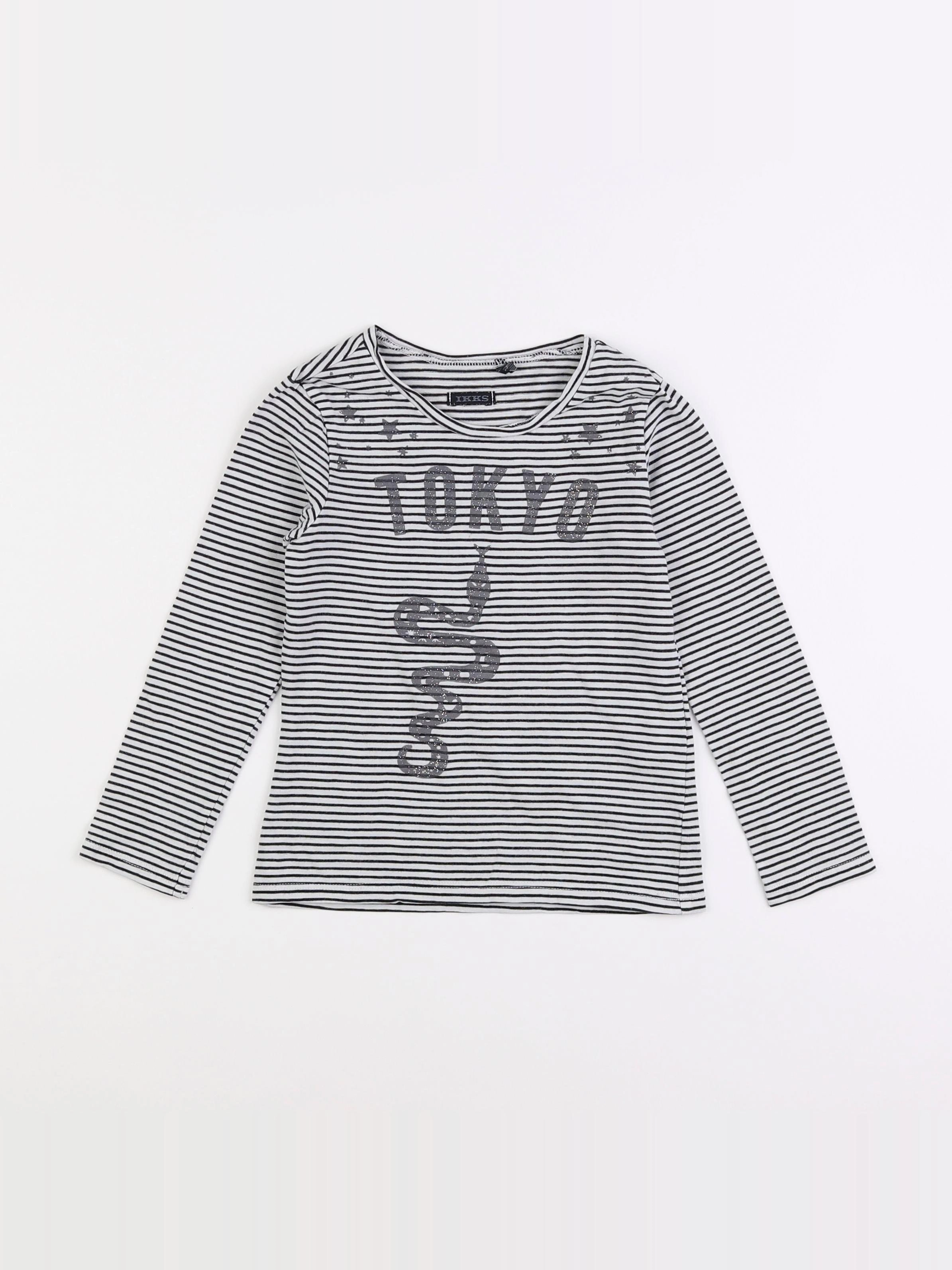 IKKS - tee-shirt gris - 5 ans