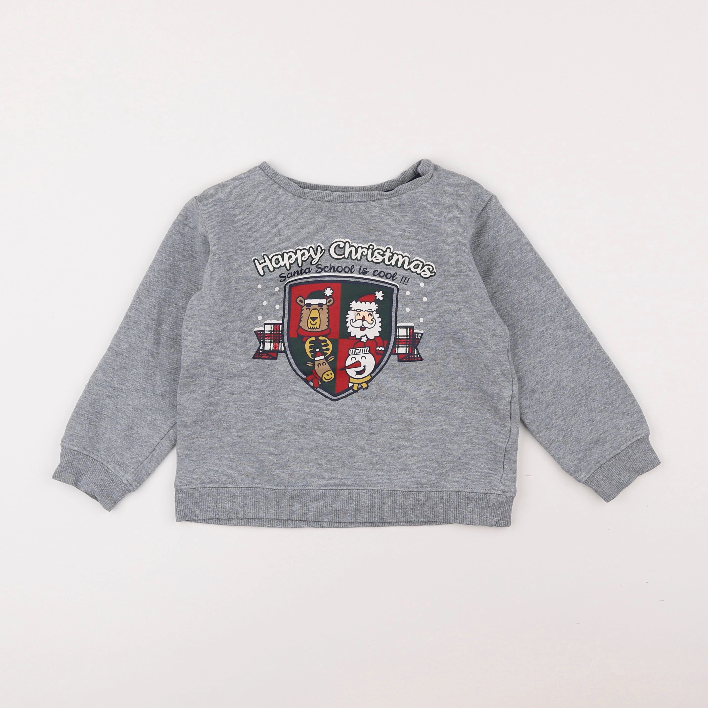 Vertbaudet - sweat gris - 5 ans