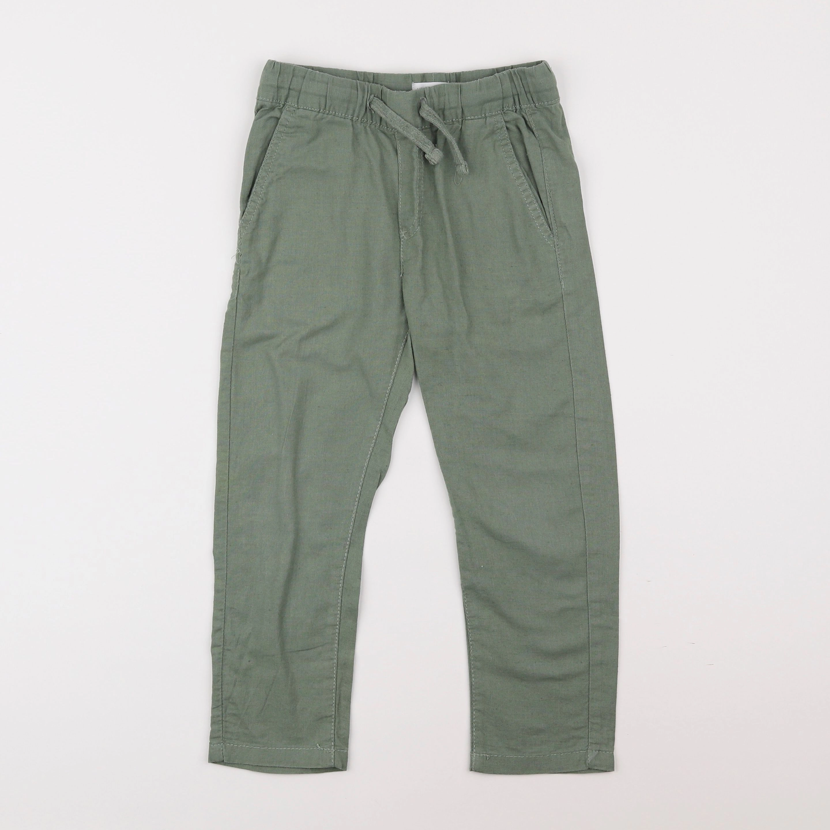 Vertbaudet - pantalon vert - 4 ans