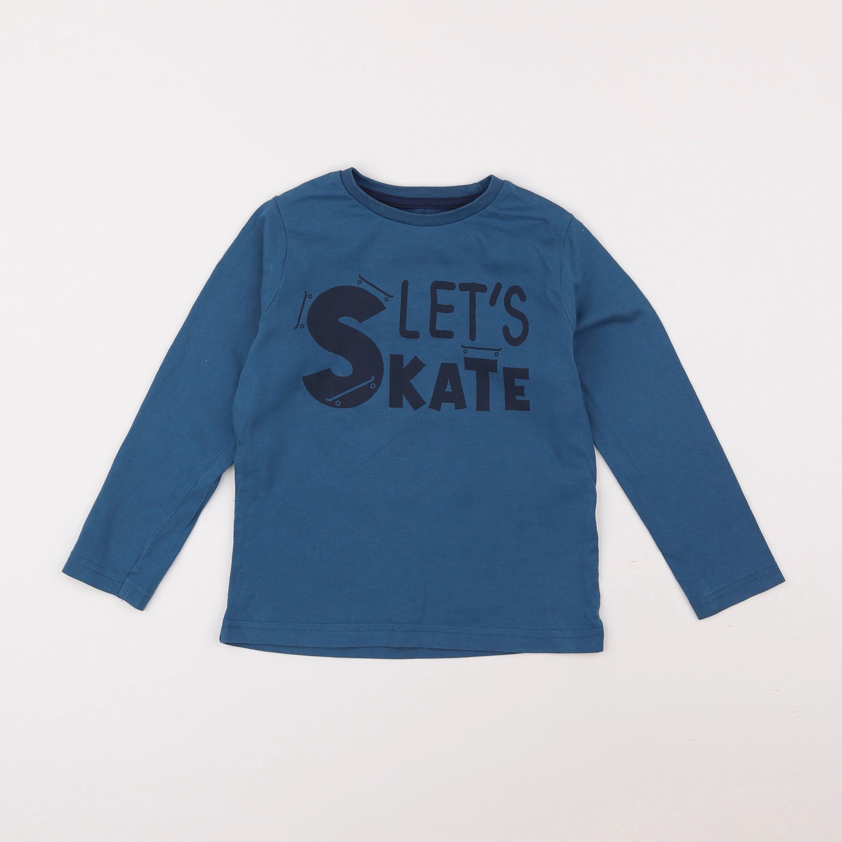 Vertbaudet - tee-shirt bleu - 5 ans