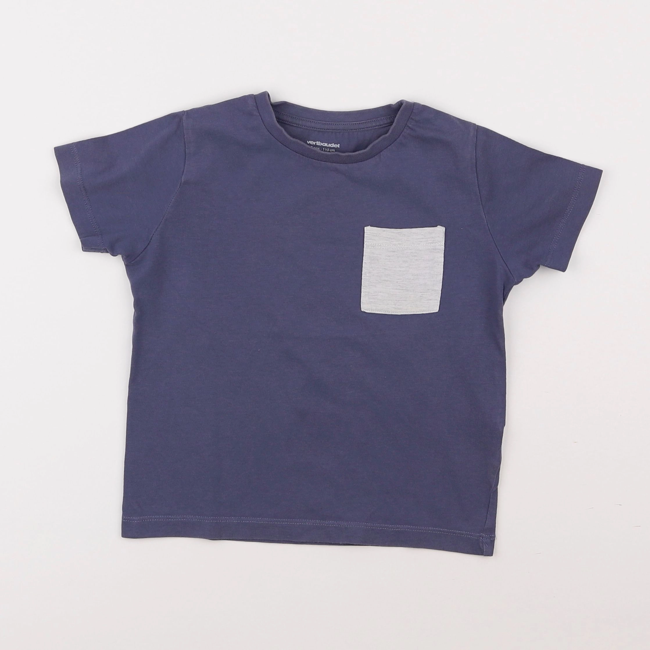 Vertbaudet - tee-shirt bleu - 5 ans