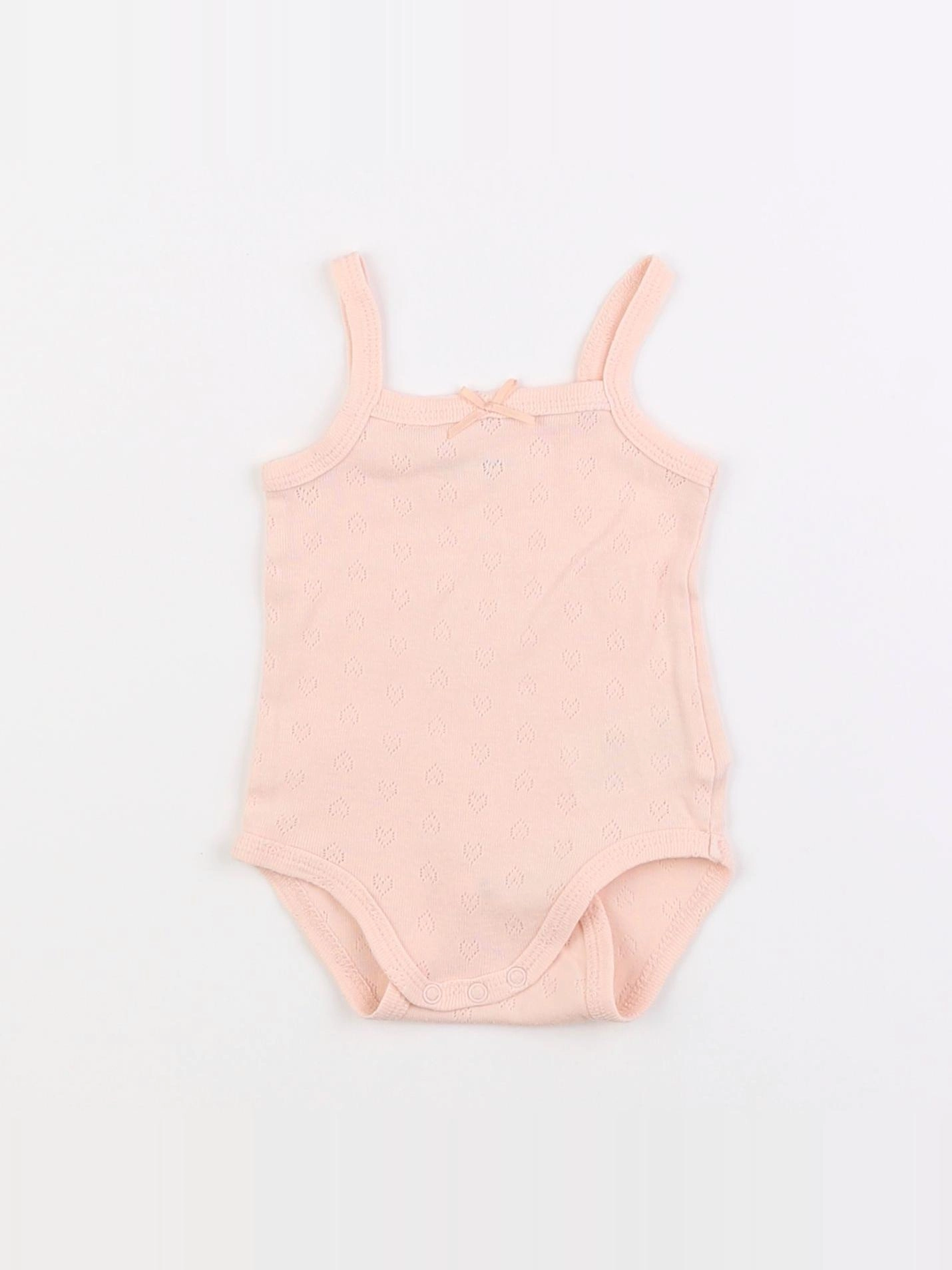 Vertbaudet - body rose - 3 mois