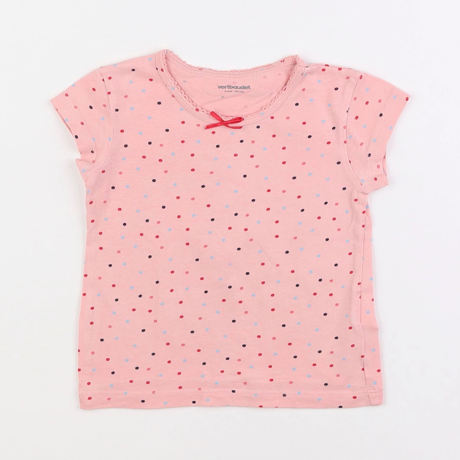 Vertbaudet - maillot de corps rose - 3 ans